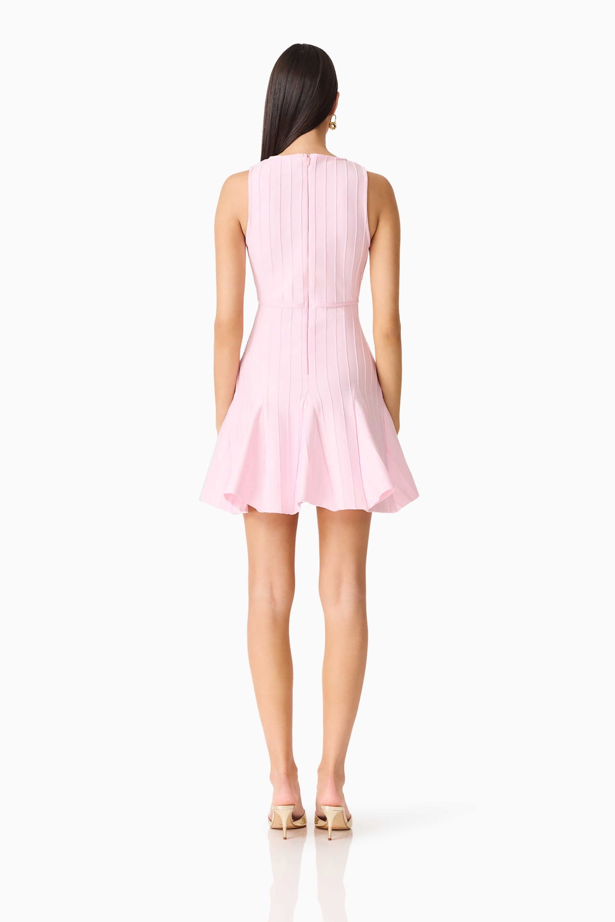 Marla V-Neck Mini Dress in Pink