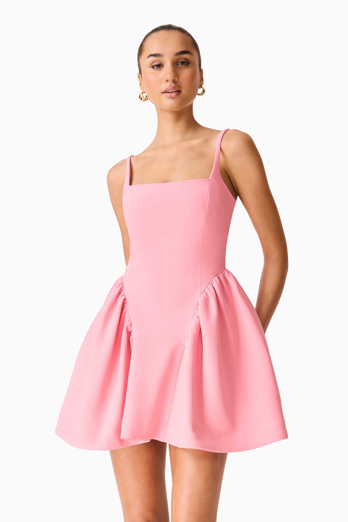 Risa Mini Dress in Bubblegum Pink