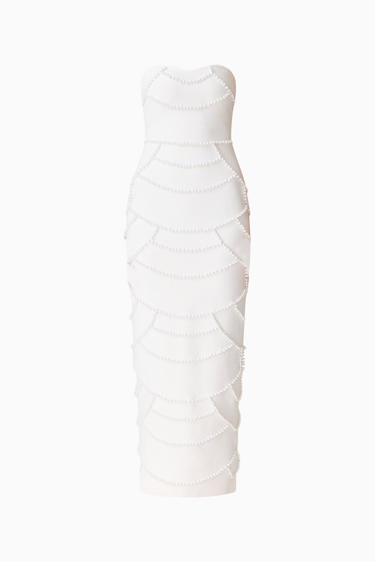 Lucine Strapless Gown in White