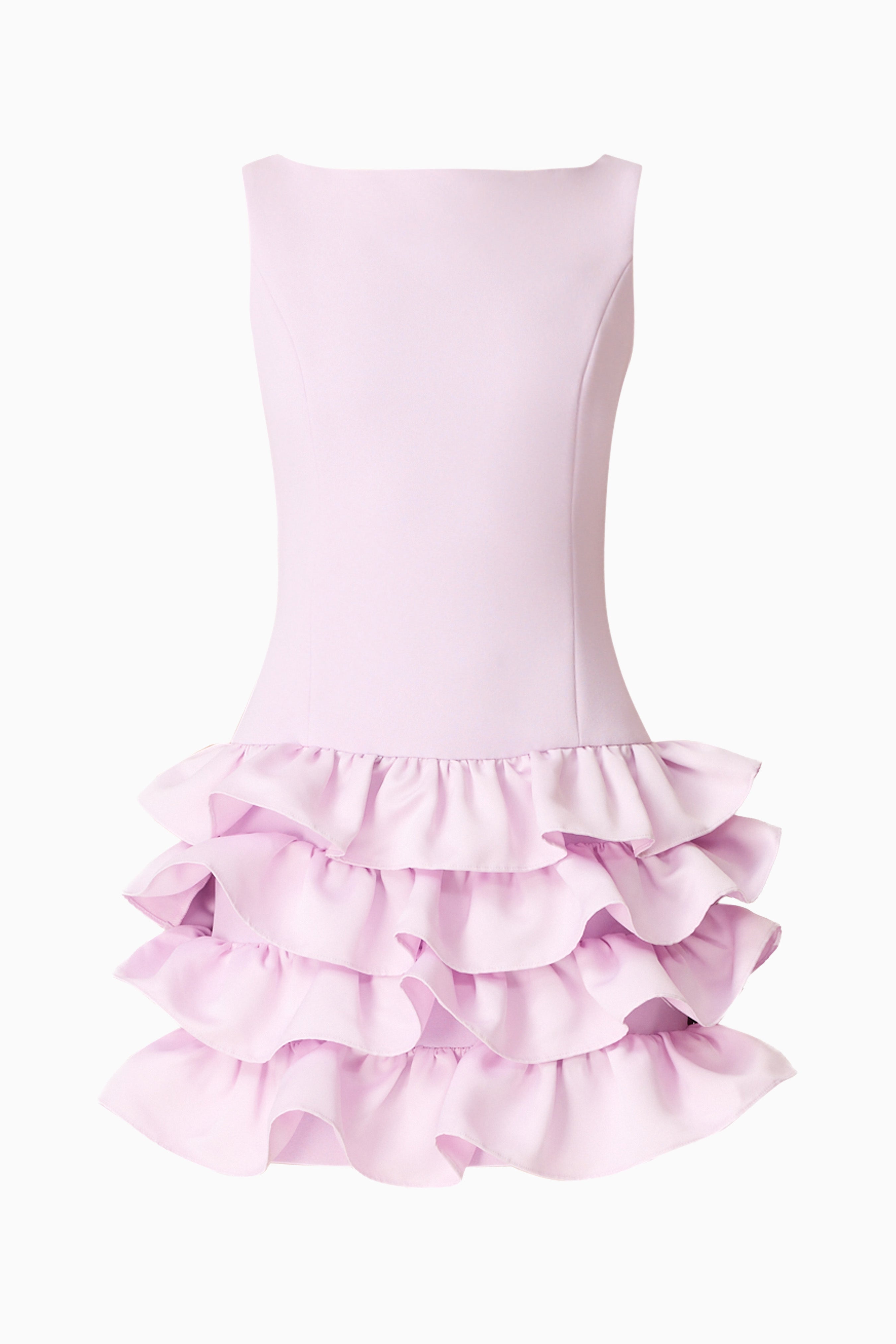 Saphine Ruffle Mini Dress in Pink