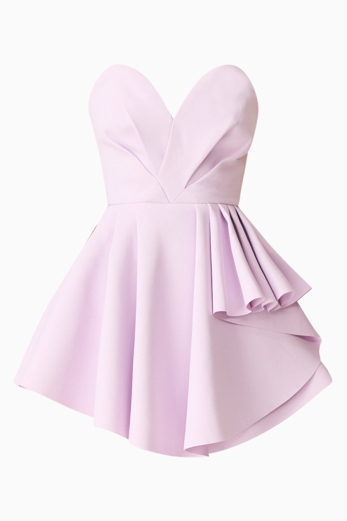 Saphine Frill Mini Dress in Pink