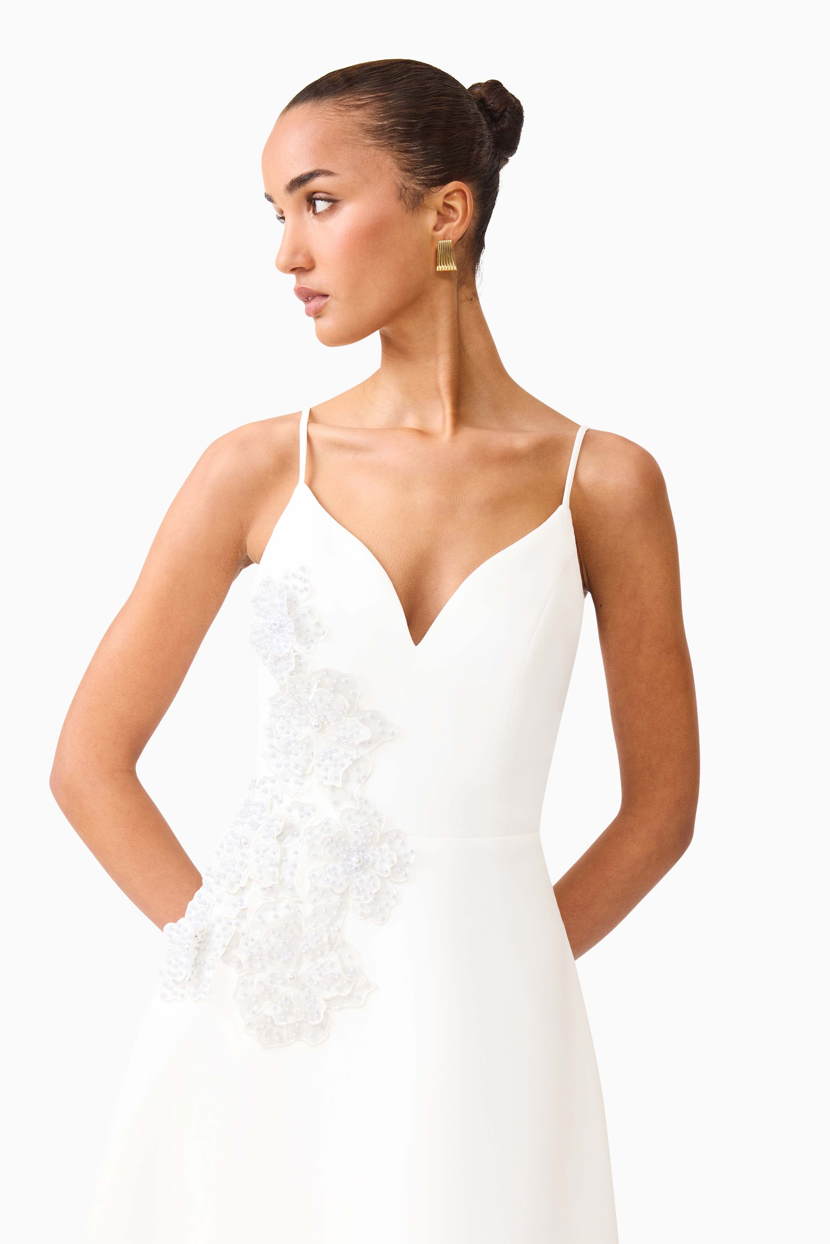 Stella A-Line Gown in White
