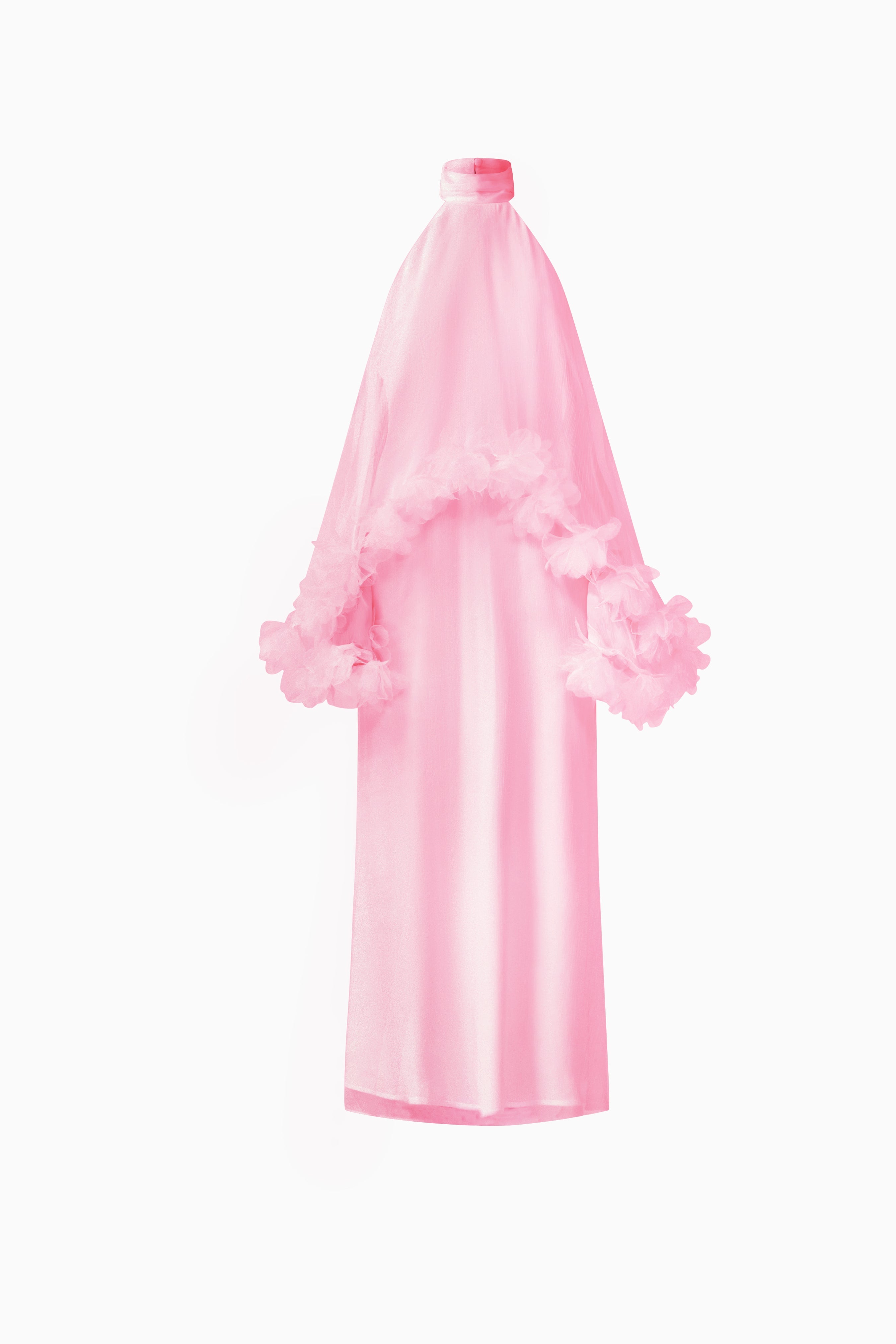 Poppy Cape Gown in Pink