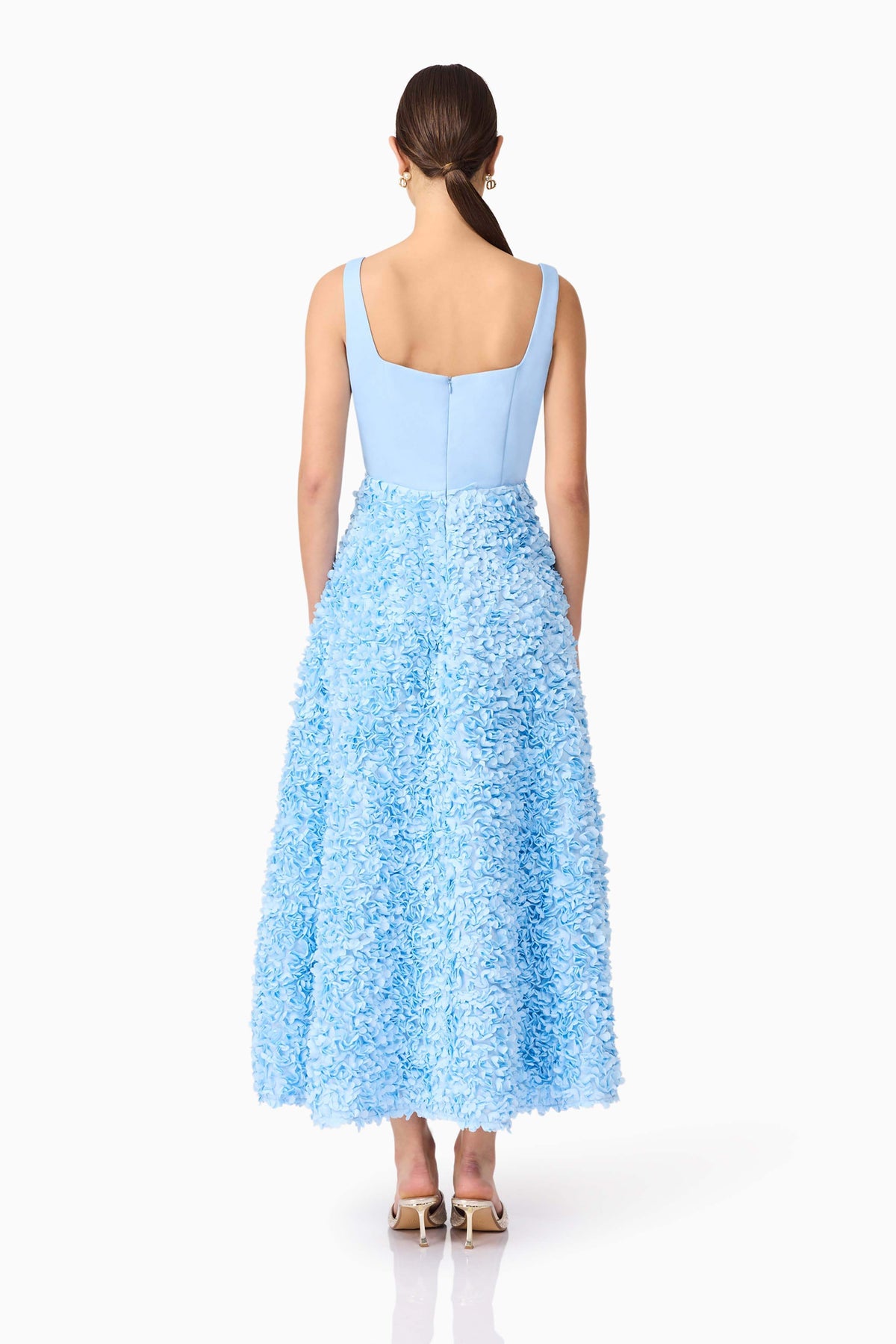 Kaia Floral Maxi Dress in Blue
