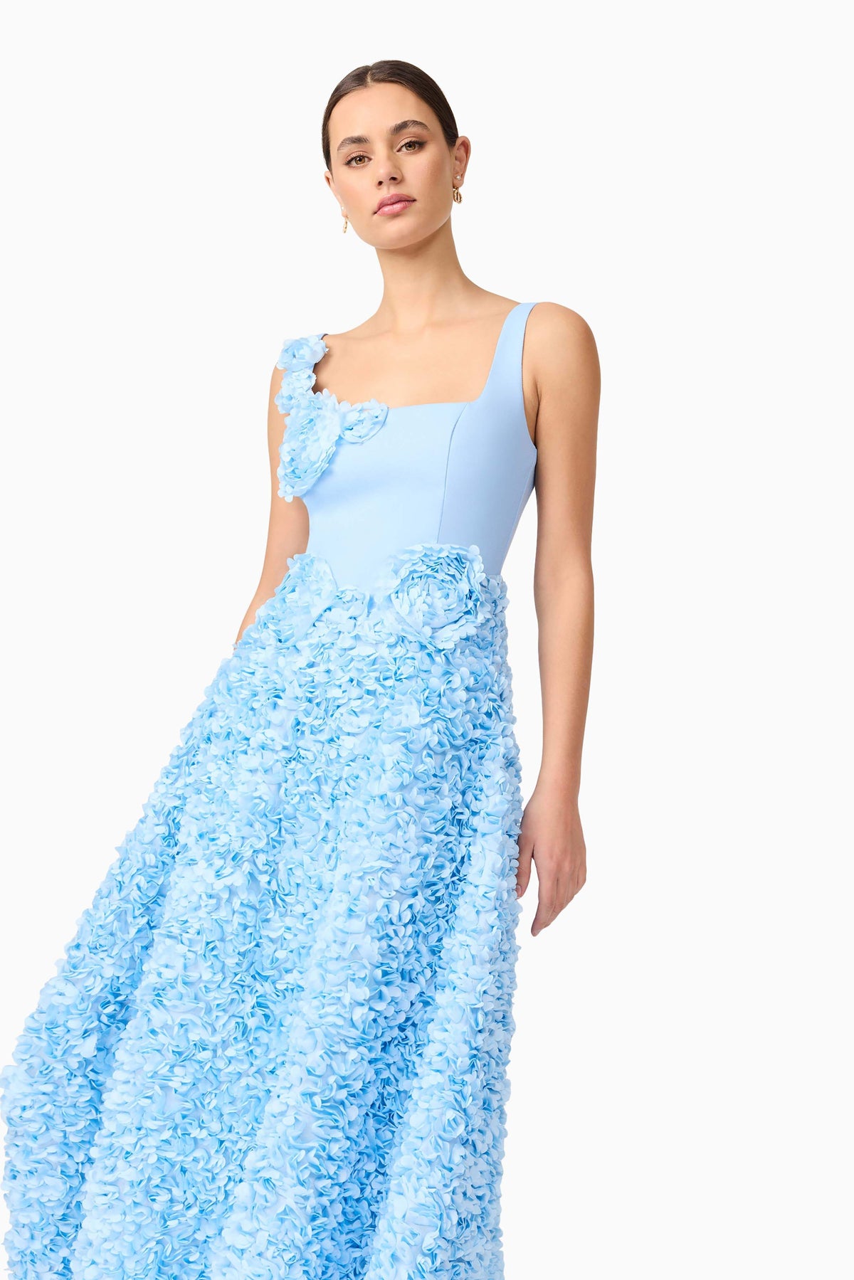 Kaia Floral Maxi Dress in Blue