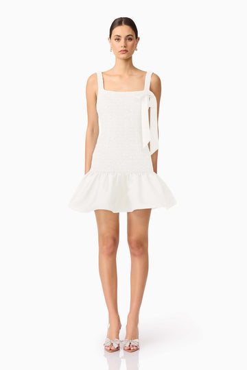 Dandelione Mini Dress in White