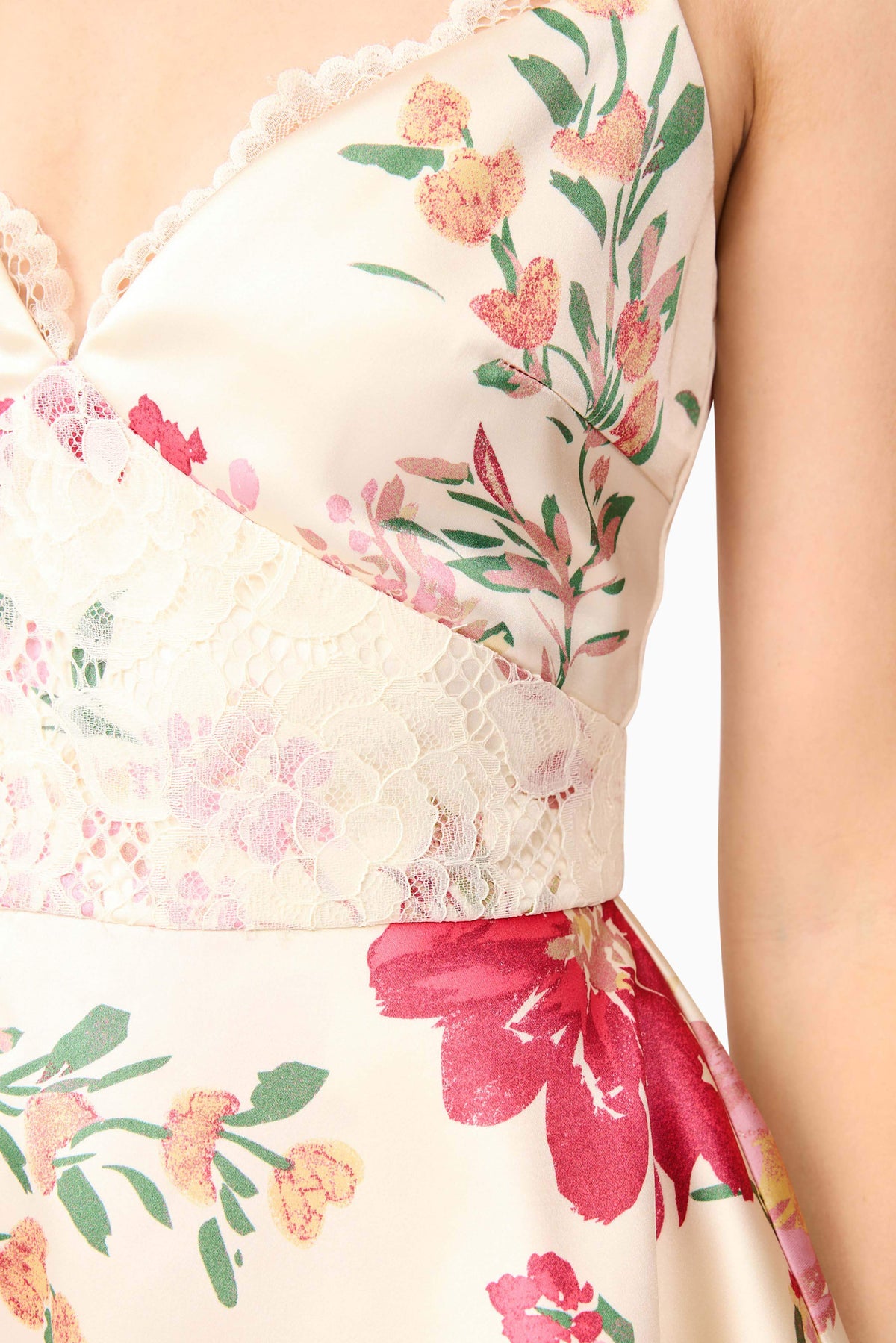 Rosalina Tiered Mini Dress in Floral