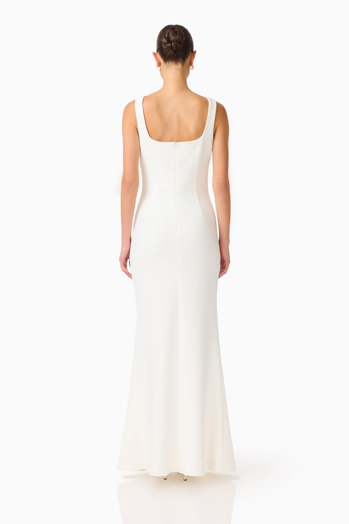 Odelia Beaded Maxi Dress in White