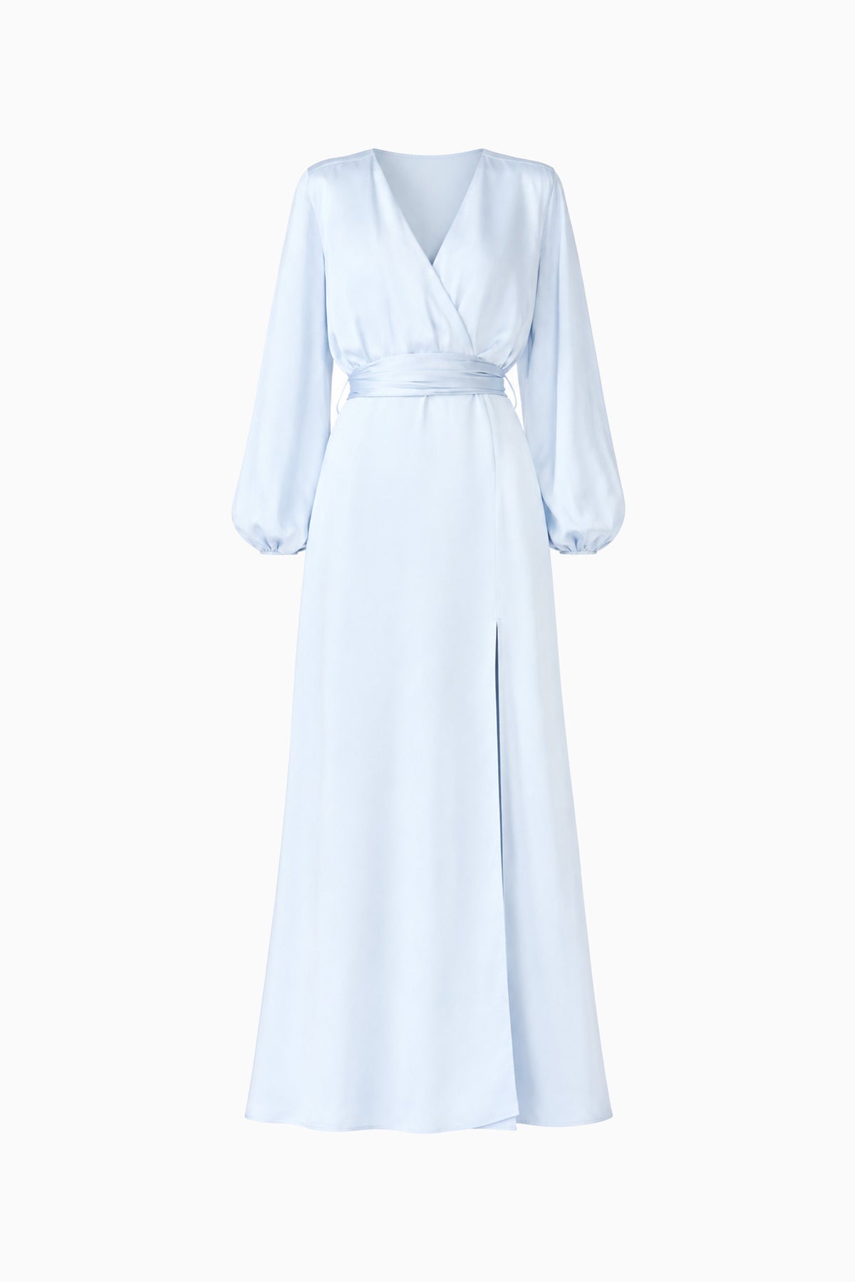 Kai Long Sleeve Maxi Dress in Pale Blue