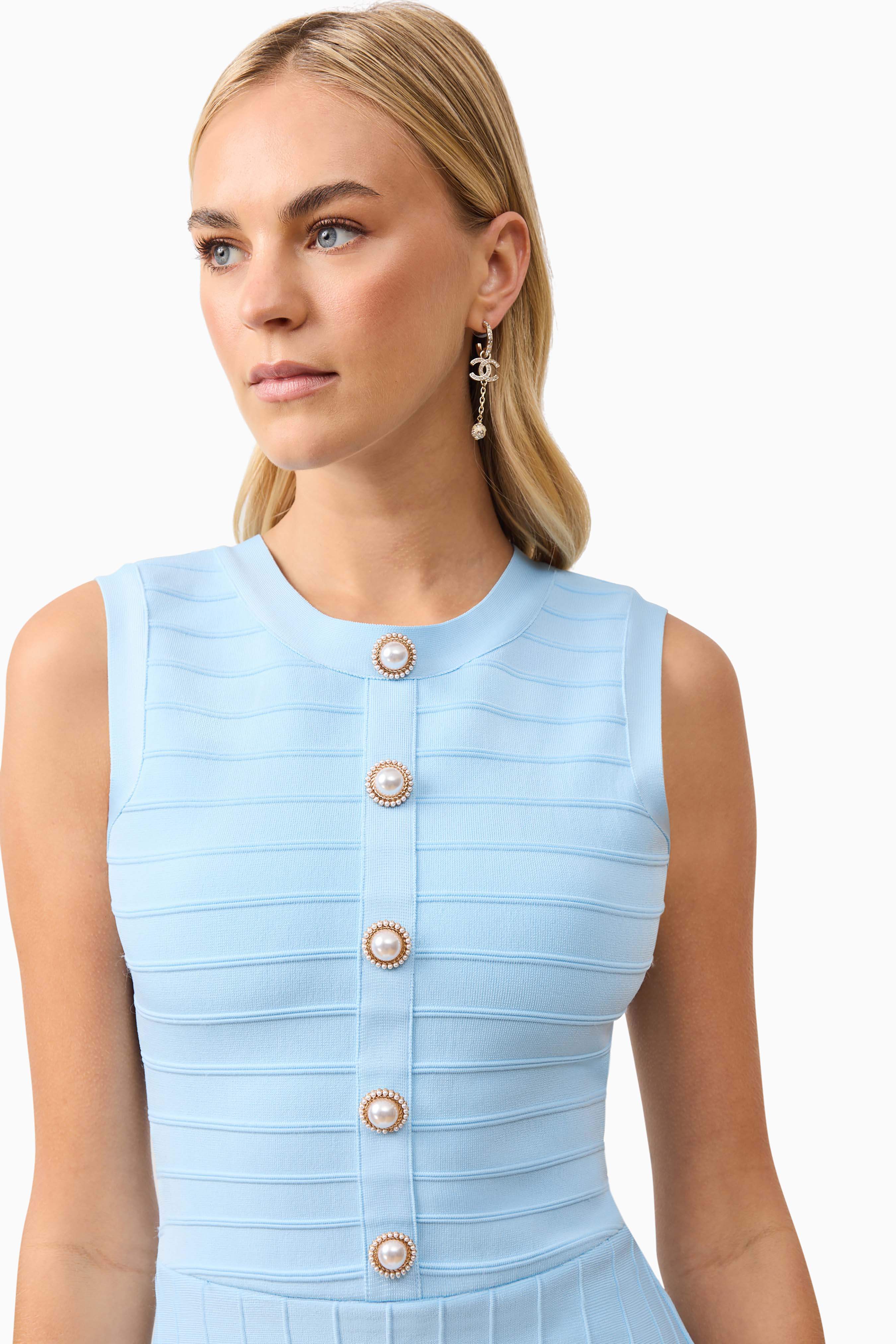 Fiona Mini Dress in Blue