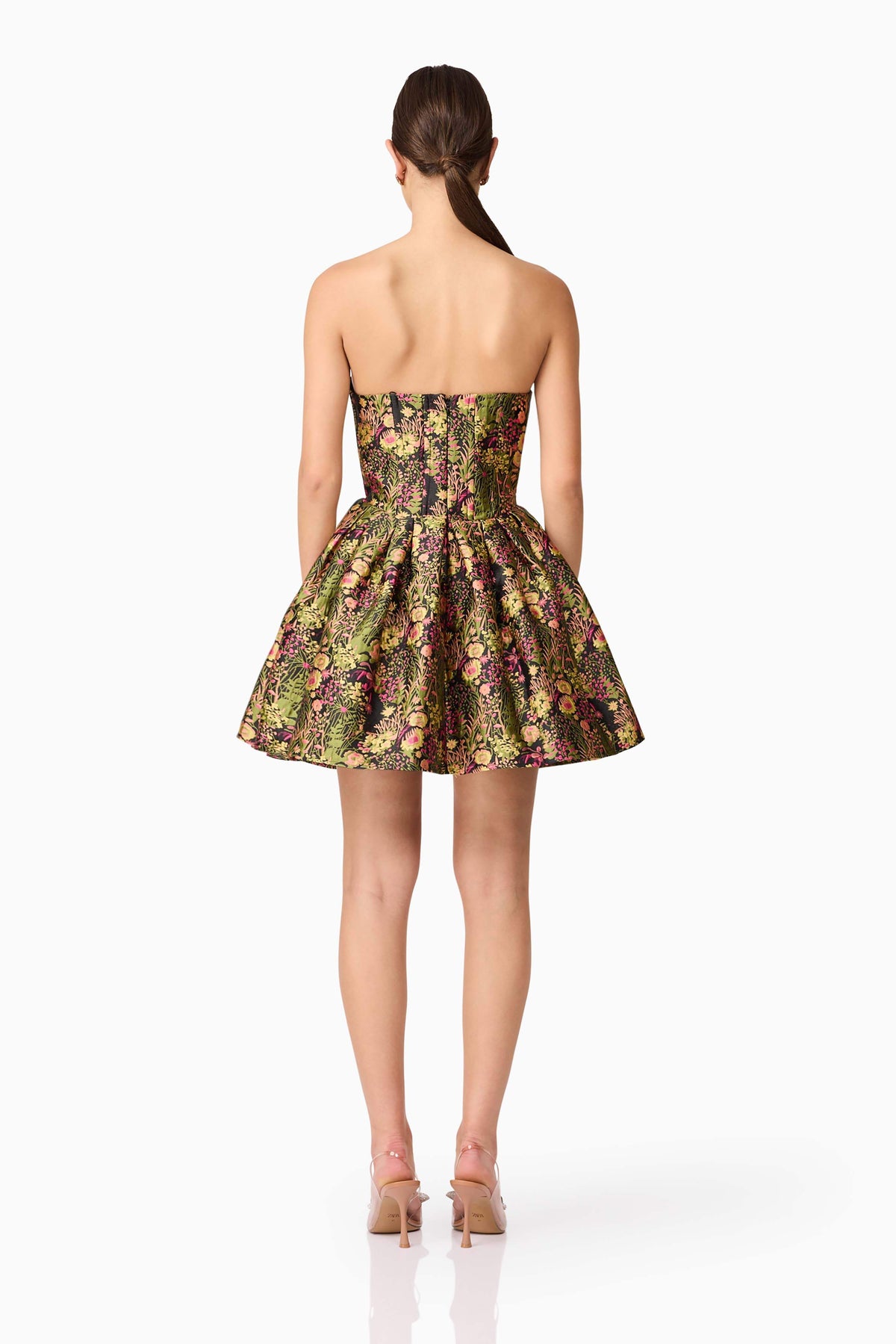 Cindy Strapless Mini Dress in Black