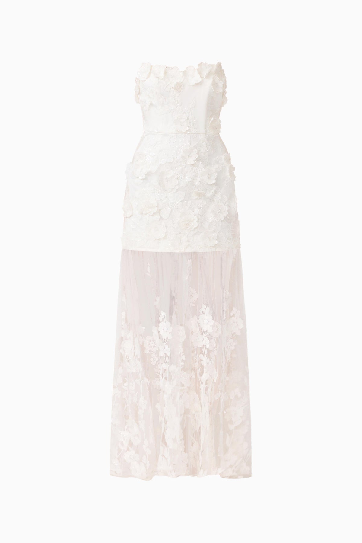 Lorina Sweetheart Gown in White