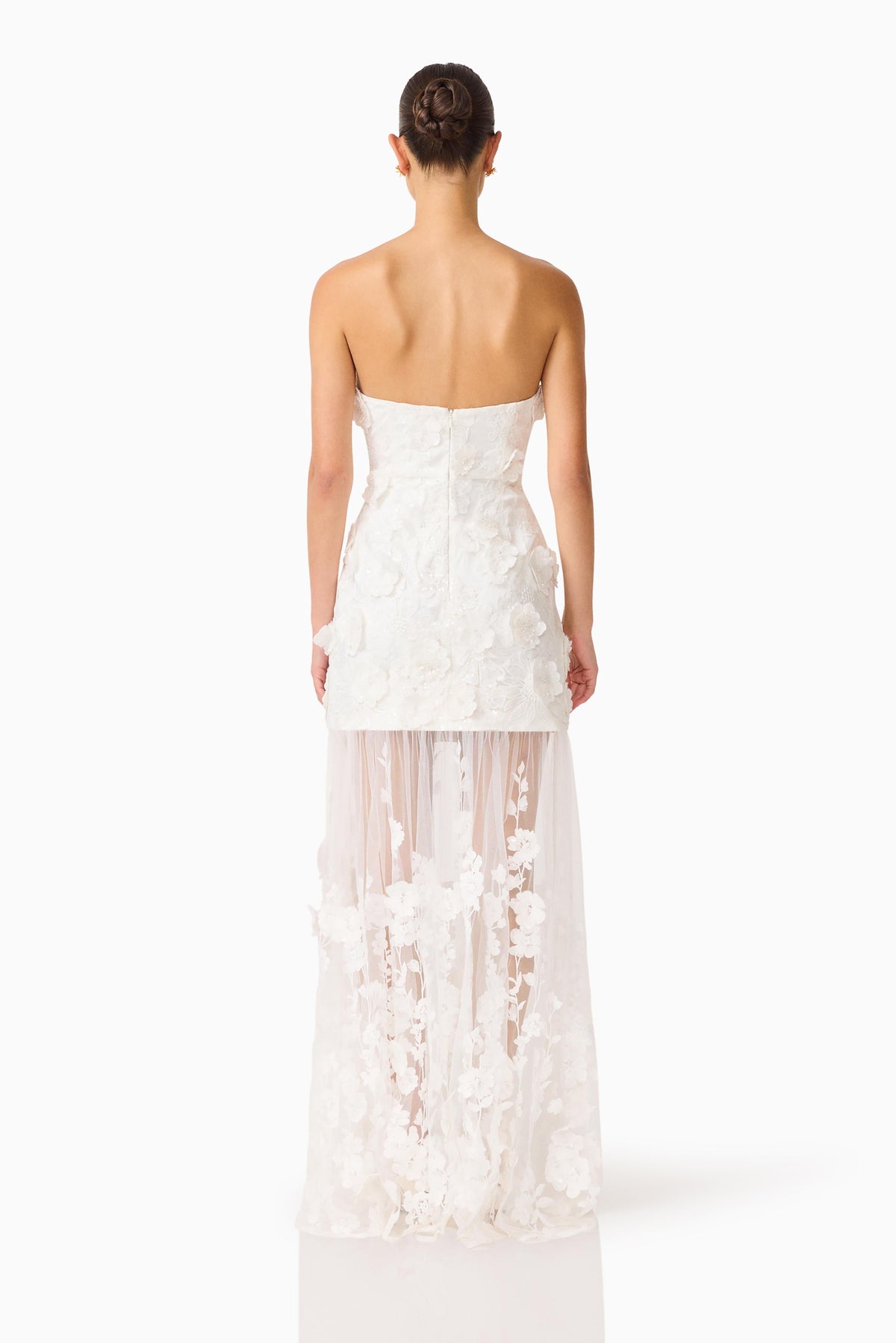 Lorina Sweetheart Gown in White