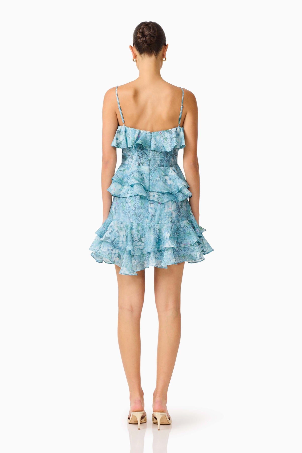 Faye Mini Dress in Blue