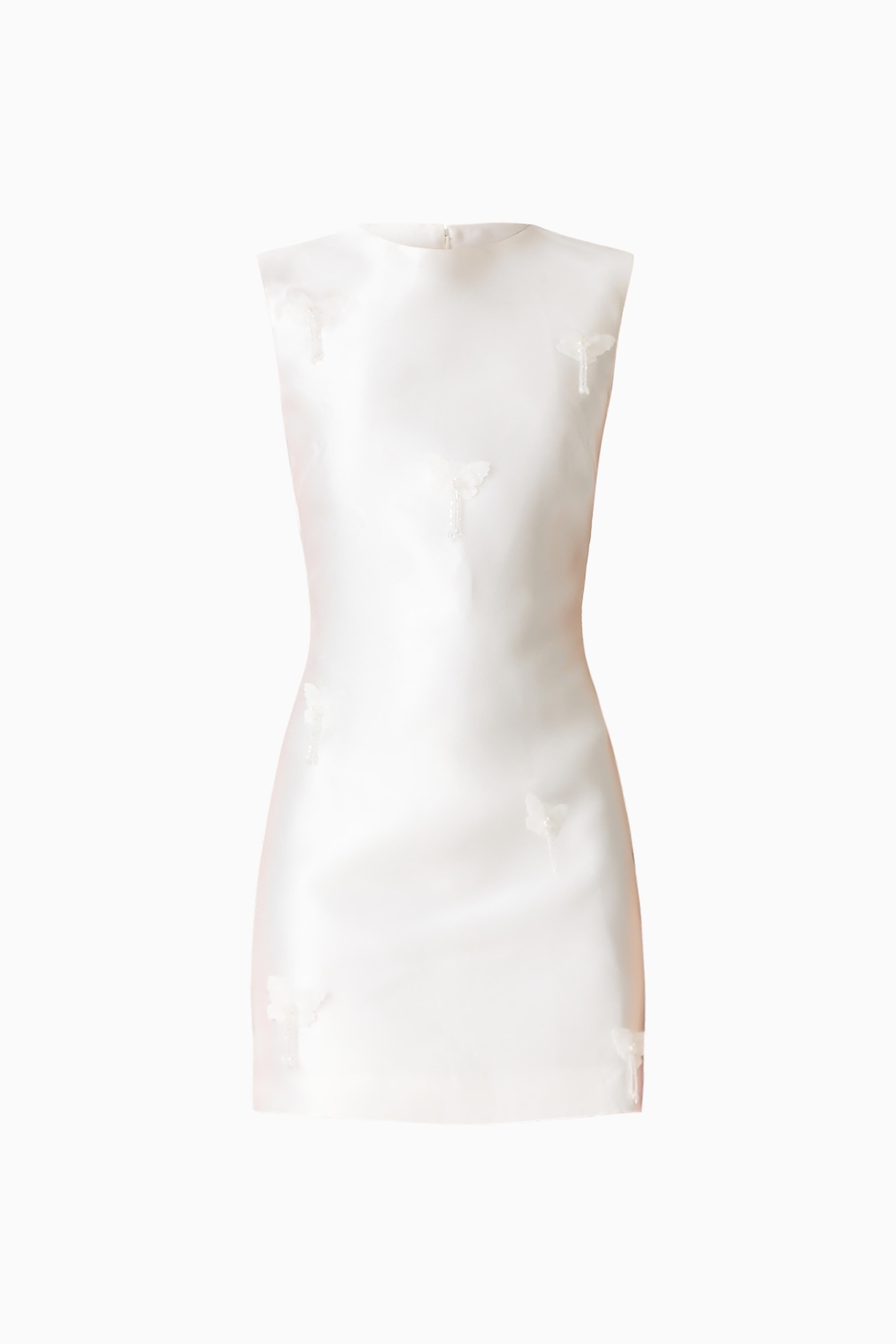 Tula Shift Mini Dress in White
