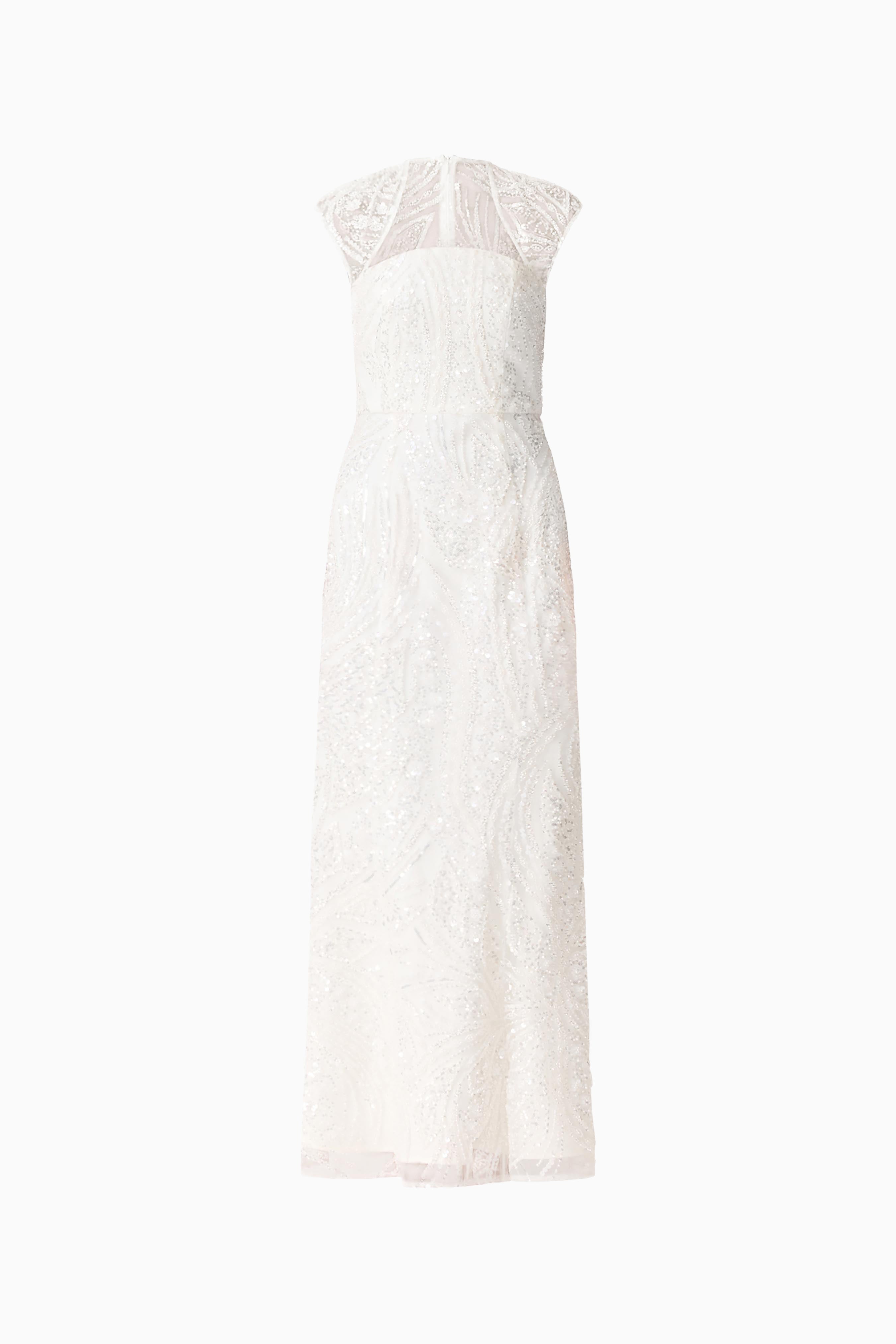 Daelia Embellished Gown White