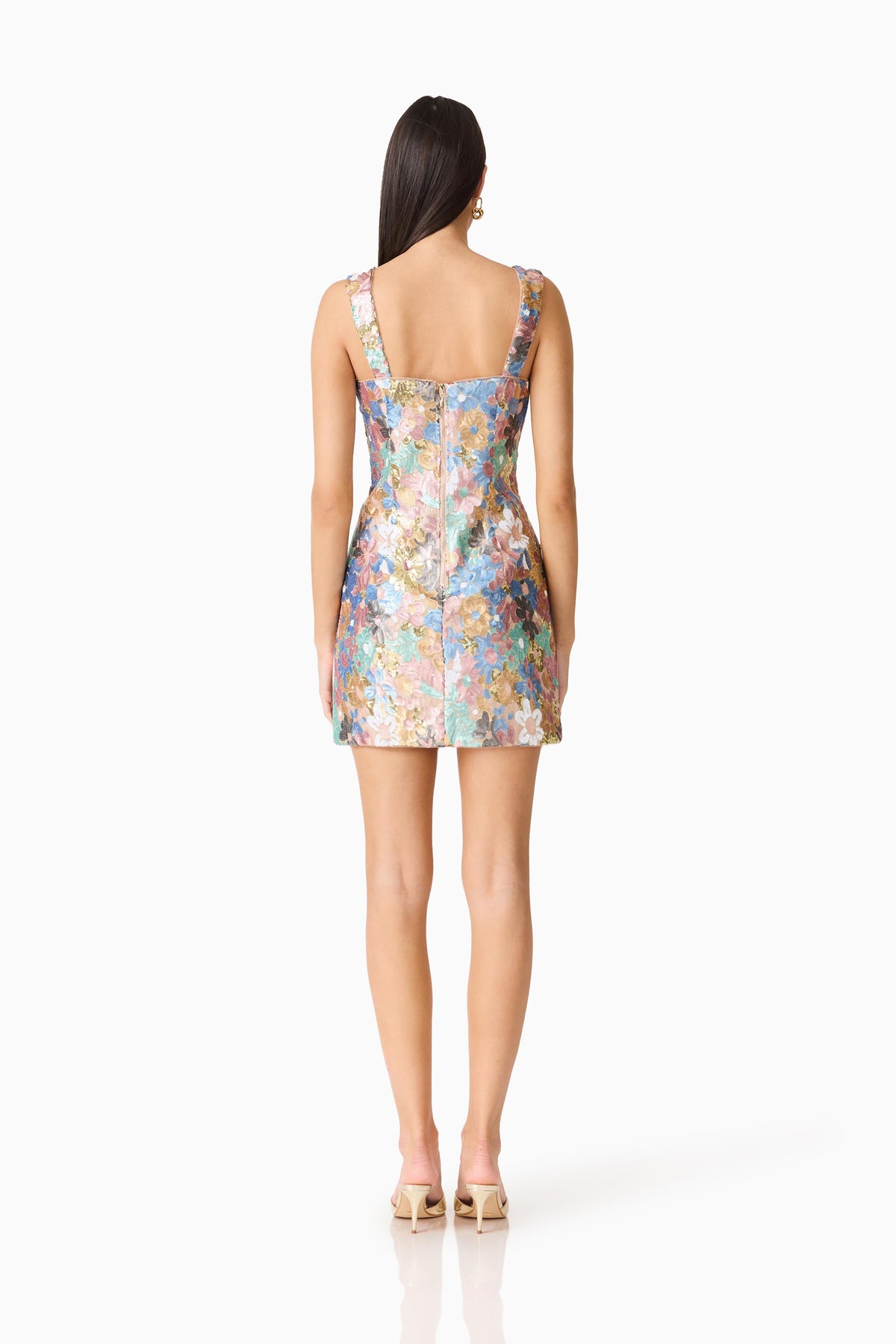 Athea Sequin Mini Dress in Floral