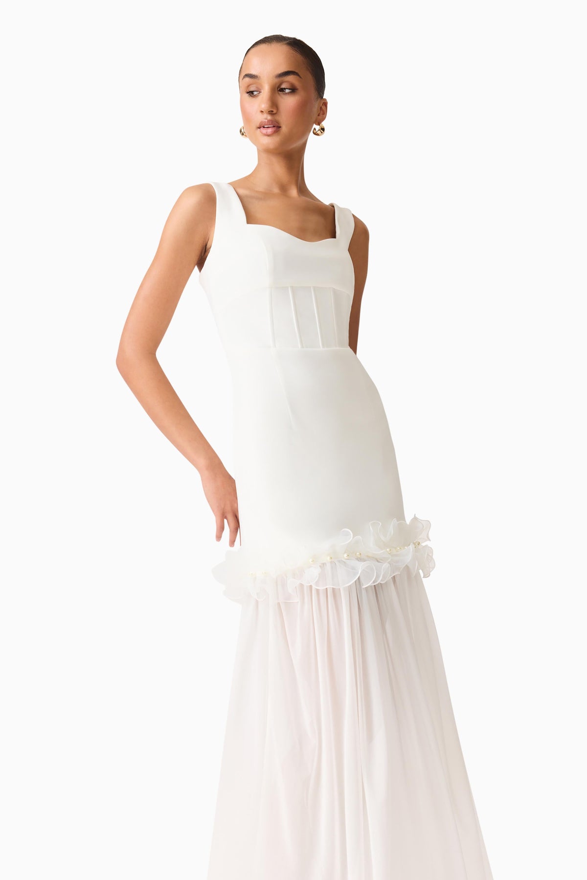 Sia Sweetheart Gown in White