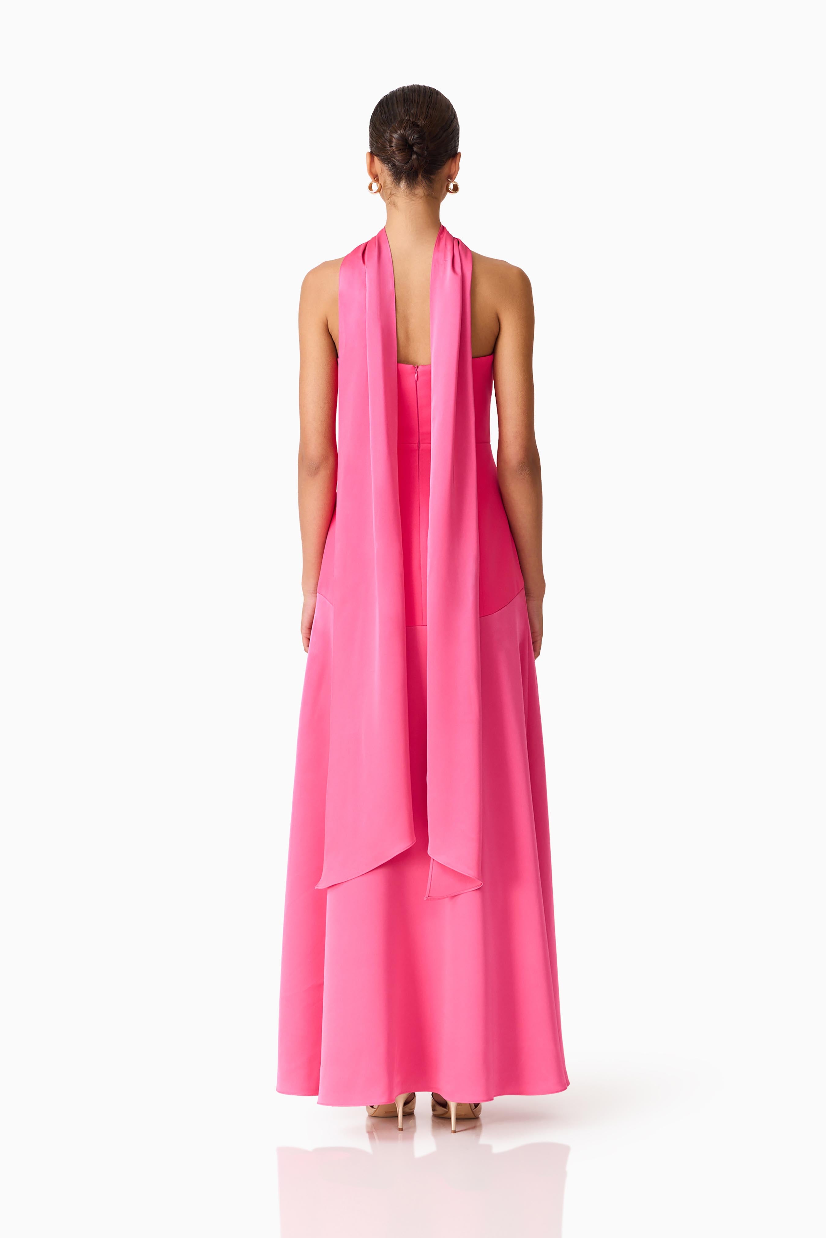 Noralyn Strapless Gown in Pink