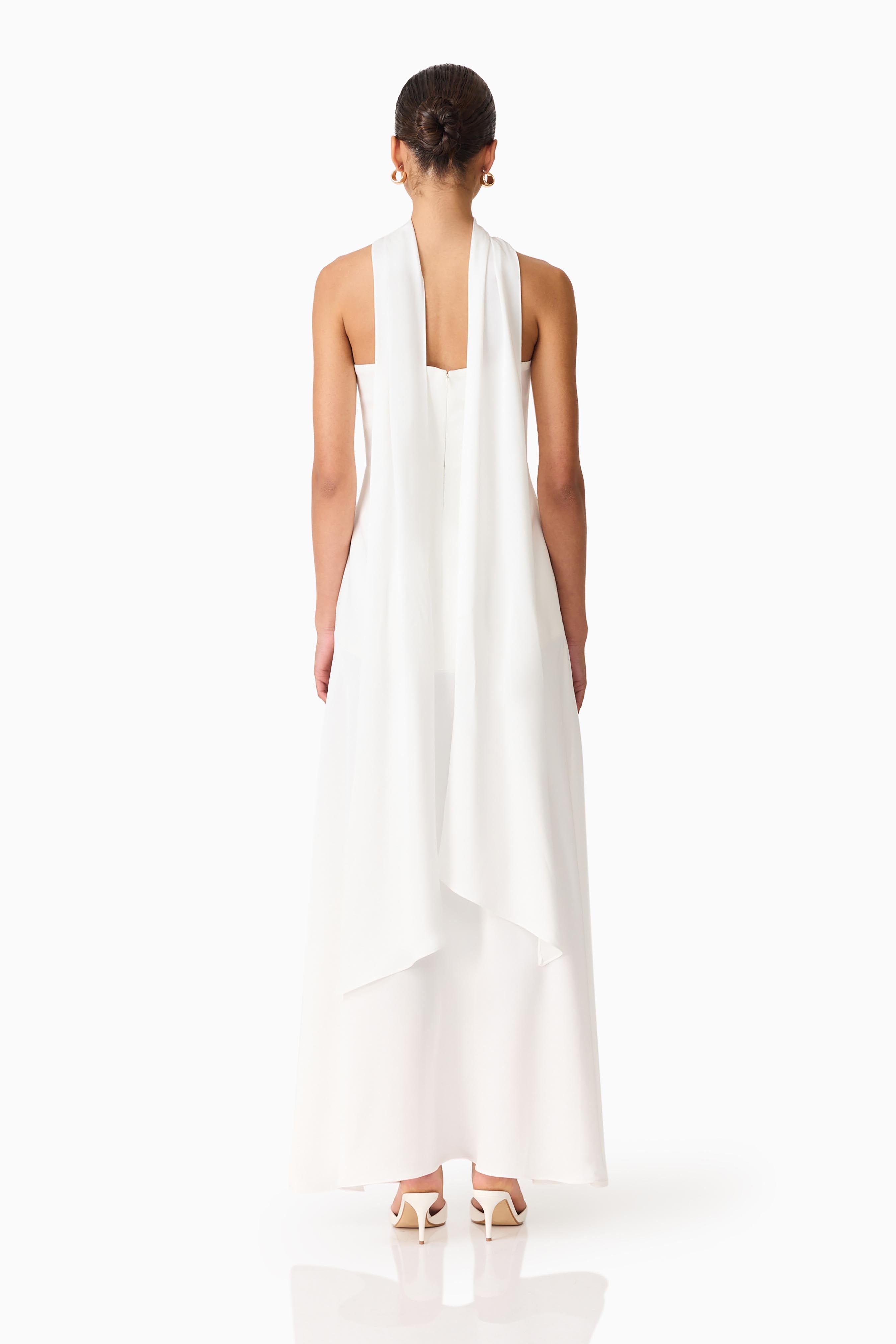 Noralyn Strapless Gown in White