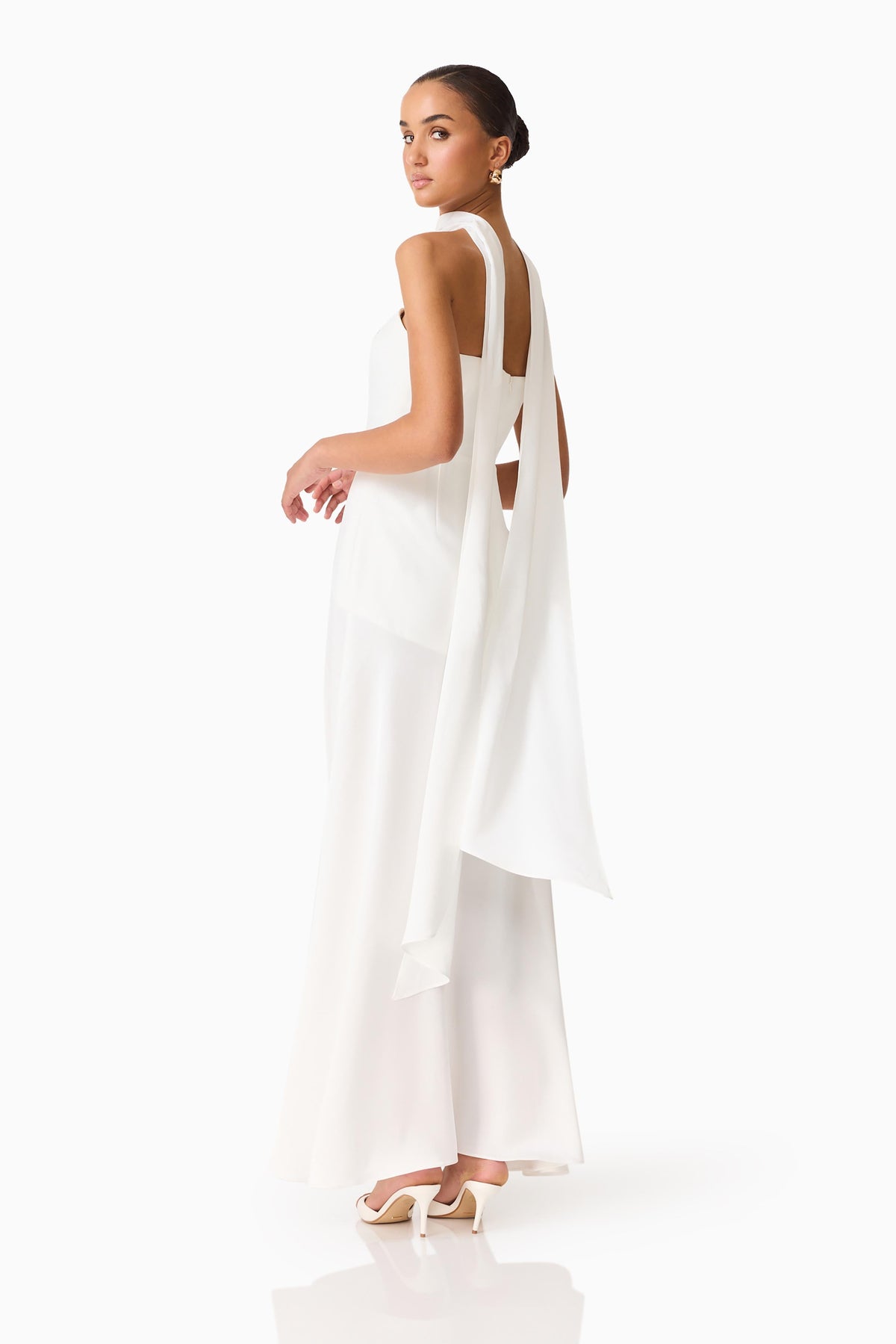 Noralyn Strapless Gown in White