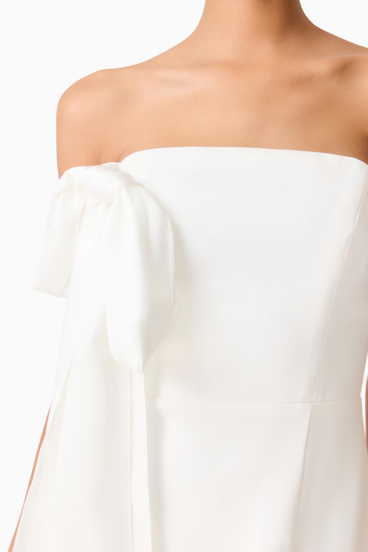 Noralyn Strapless Gown in White