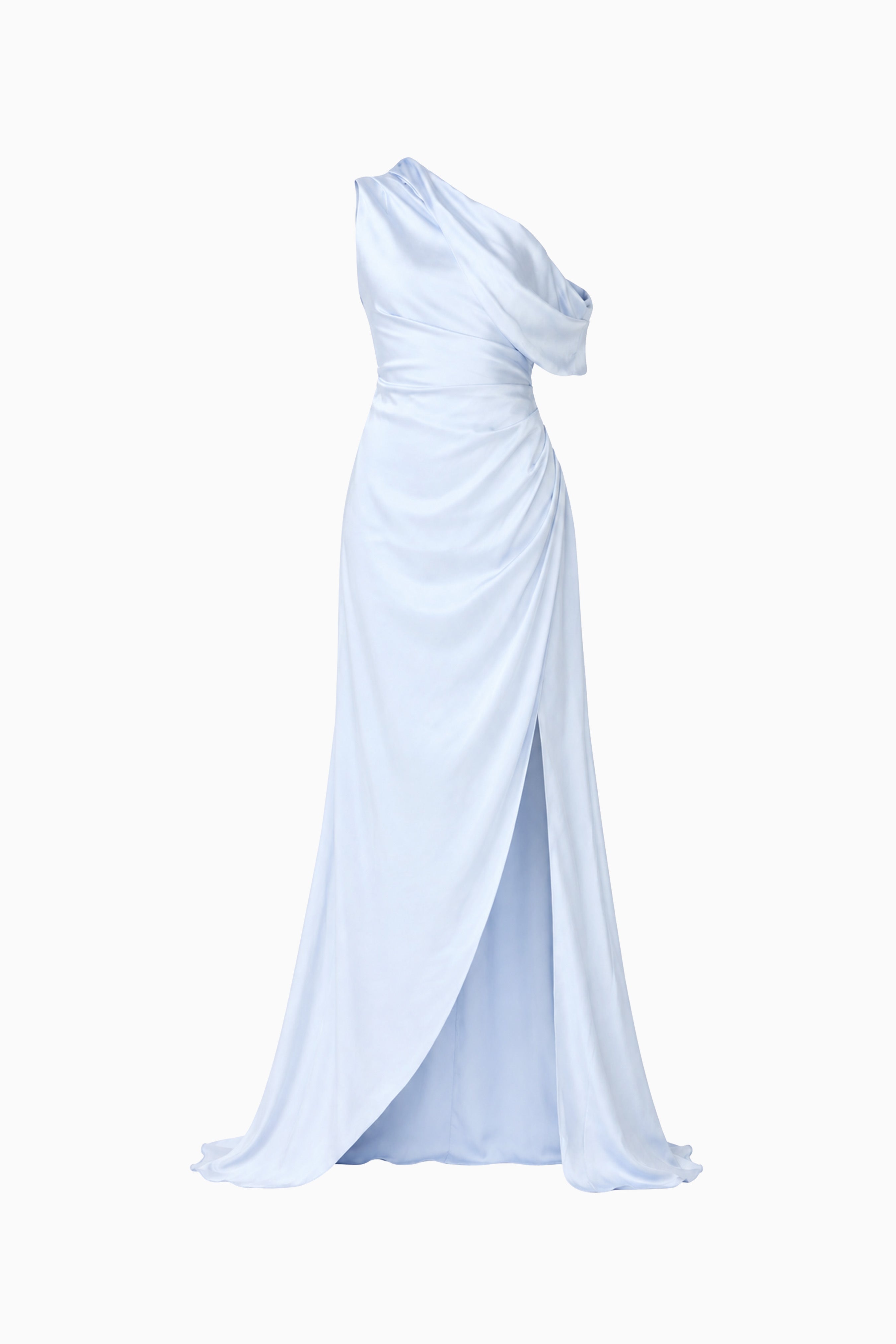 Isadora Off The Shoulder Gown in Pale Blue