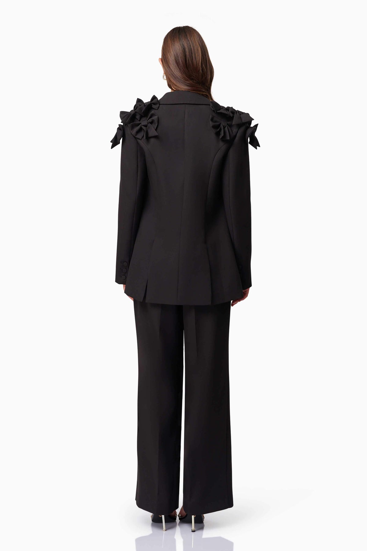 Kennedy Straight Leg Tailored Pants in Black
