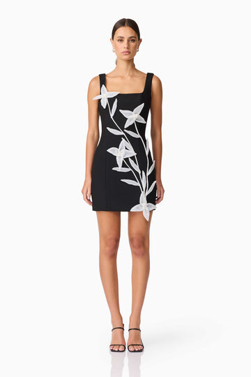 Ilaria Party Mini Dress in Black
