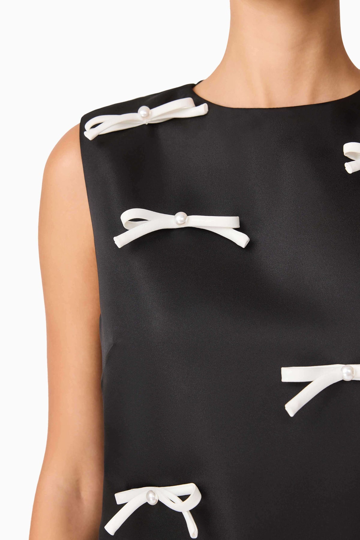 Ursula Mini Shift Dress in Black
