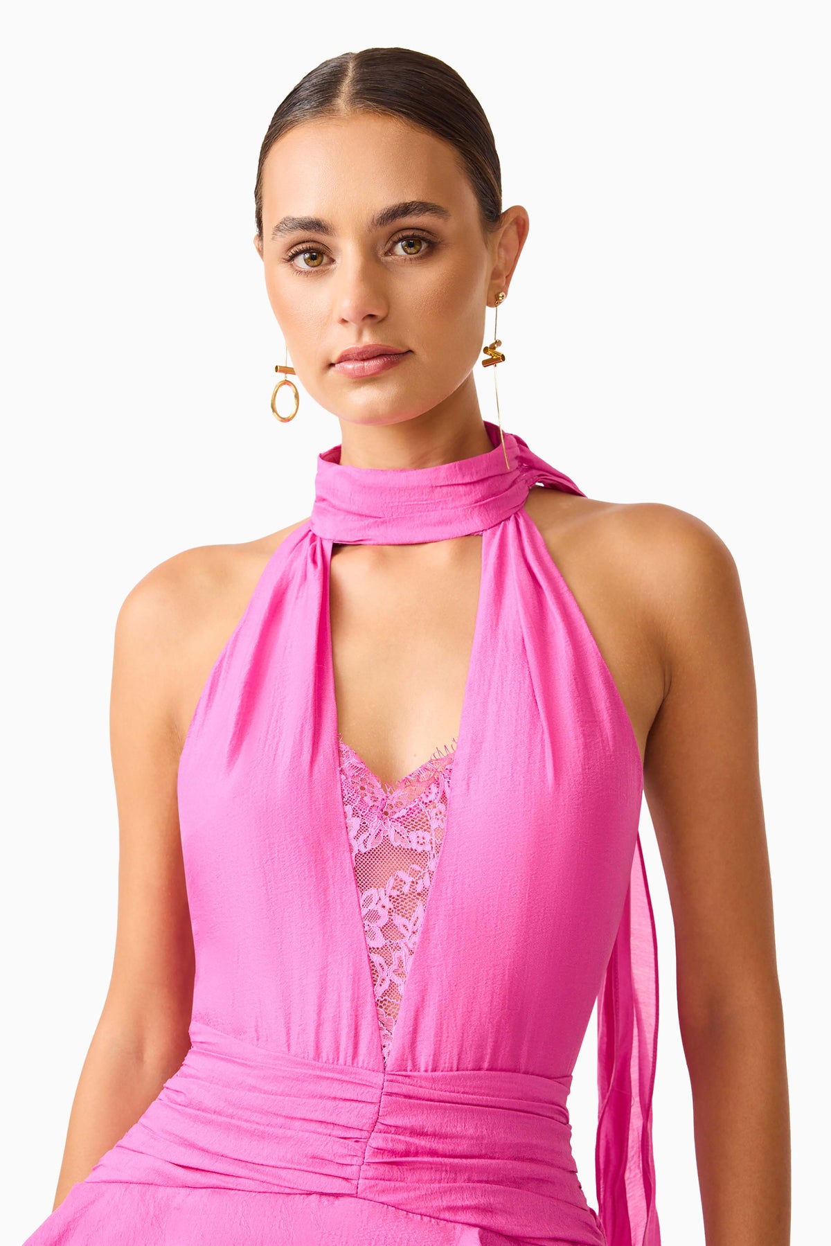 Rosera Halter Gown in Pink