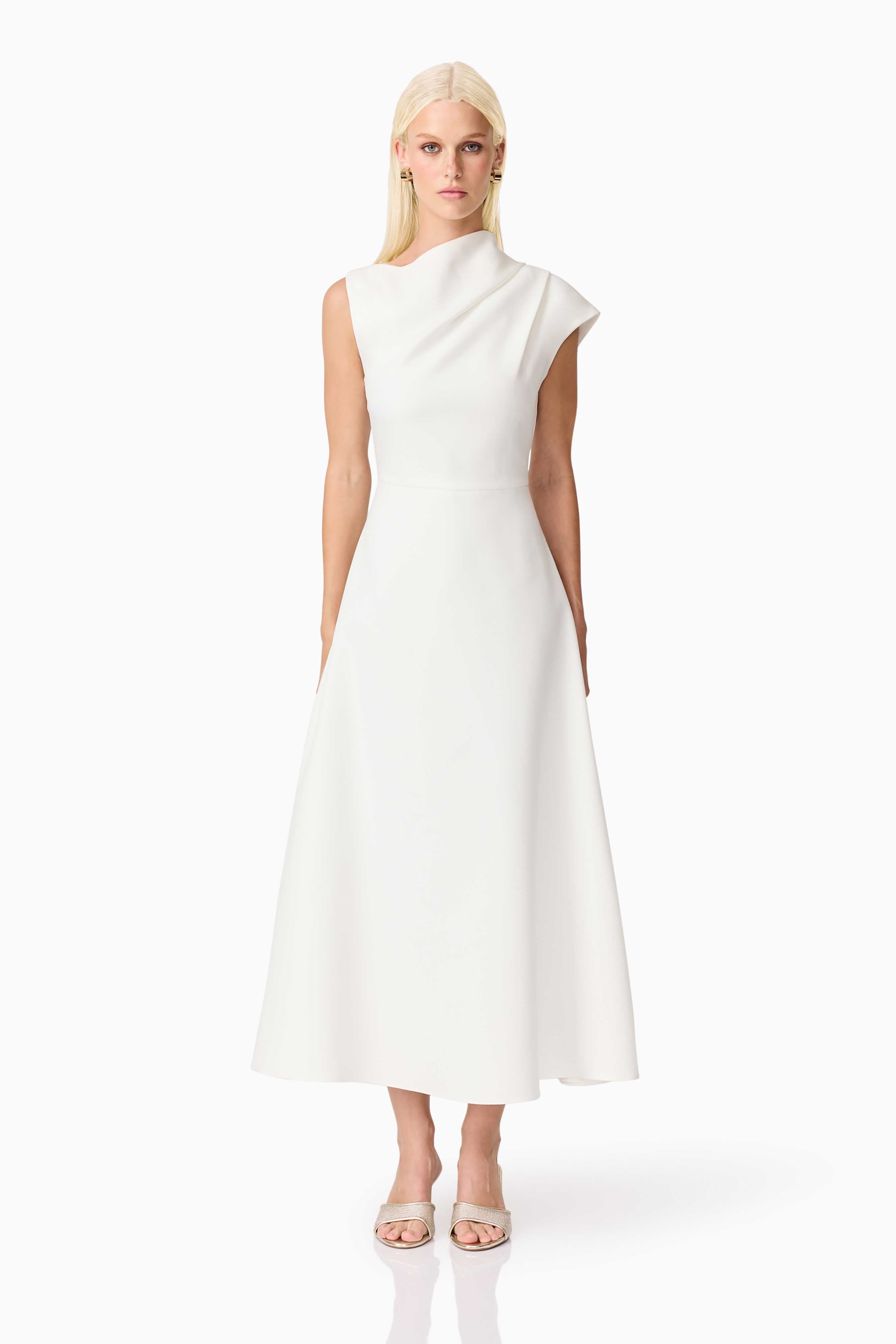 Rafaela Midi Dress in White