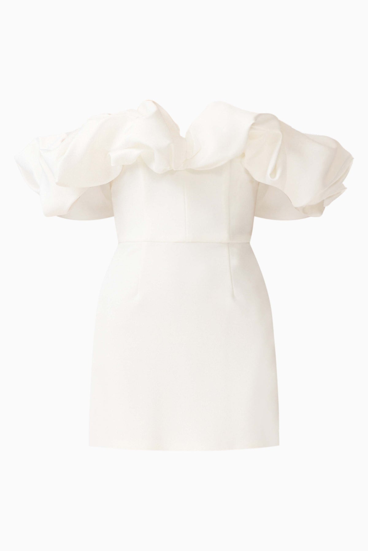 Solae Tulip Mini Dress in White