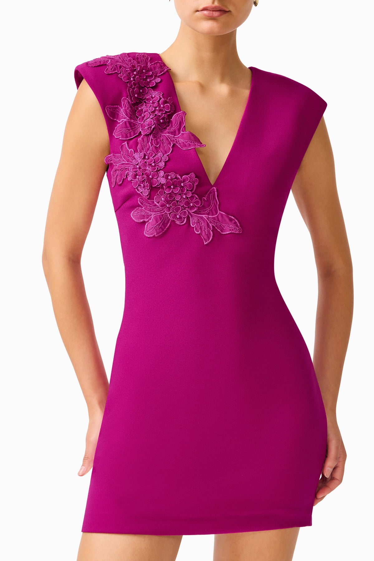 Dahlira Shift Mini Dress in Orchid Pink