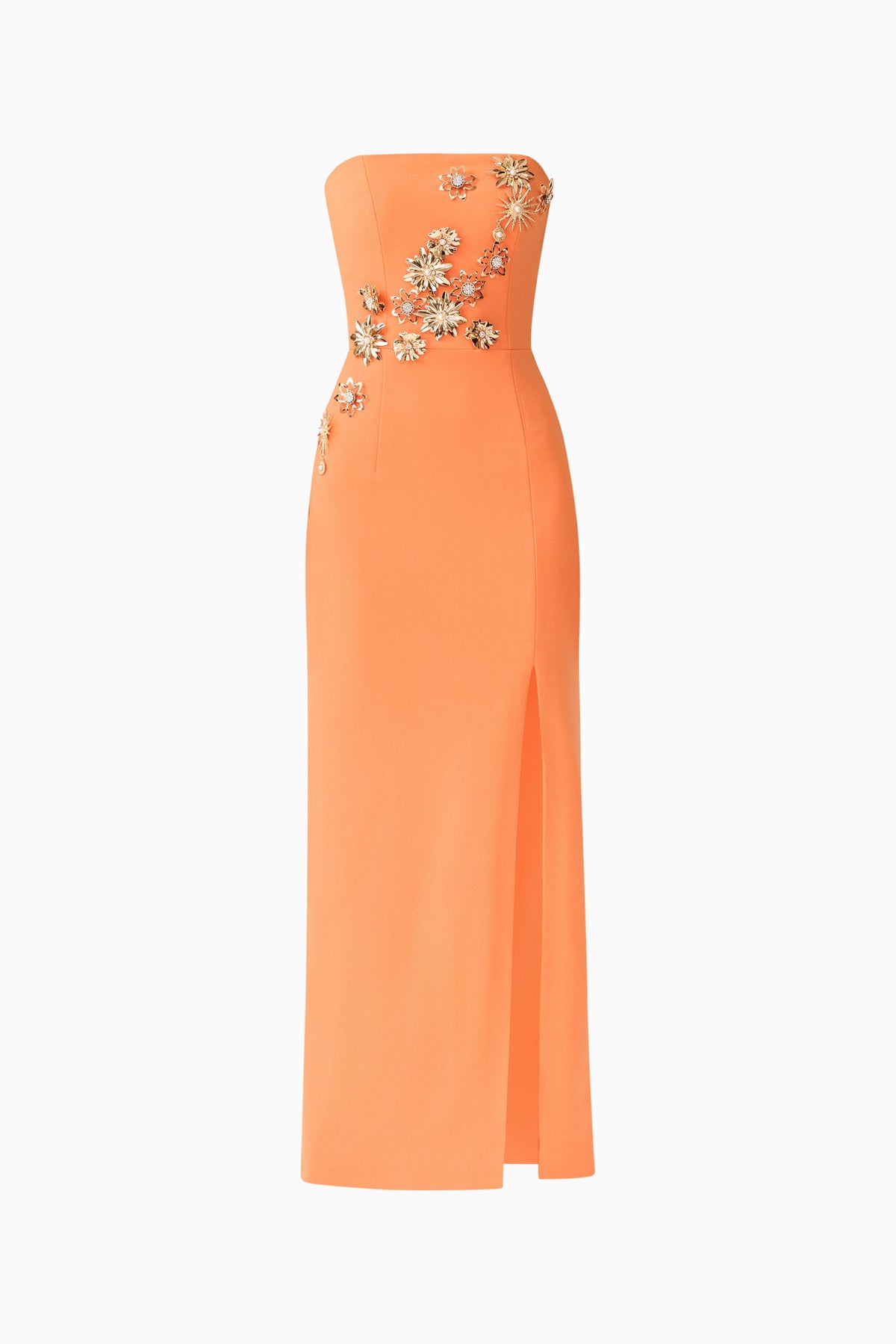 Solae Column Gown in Orange