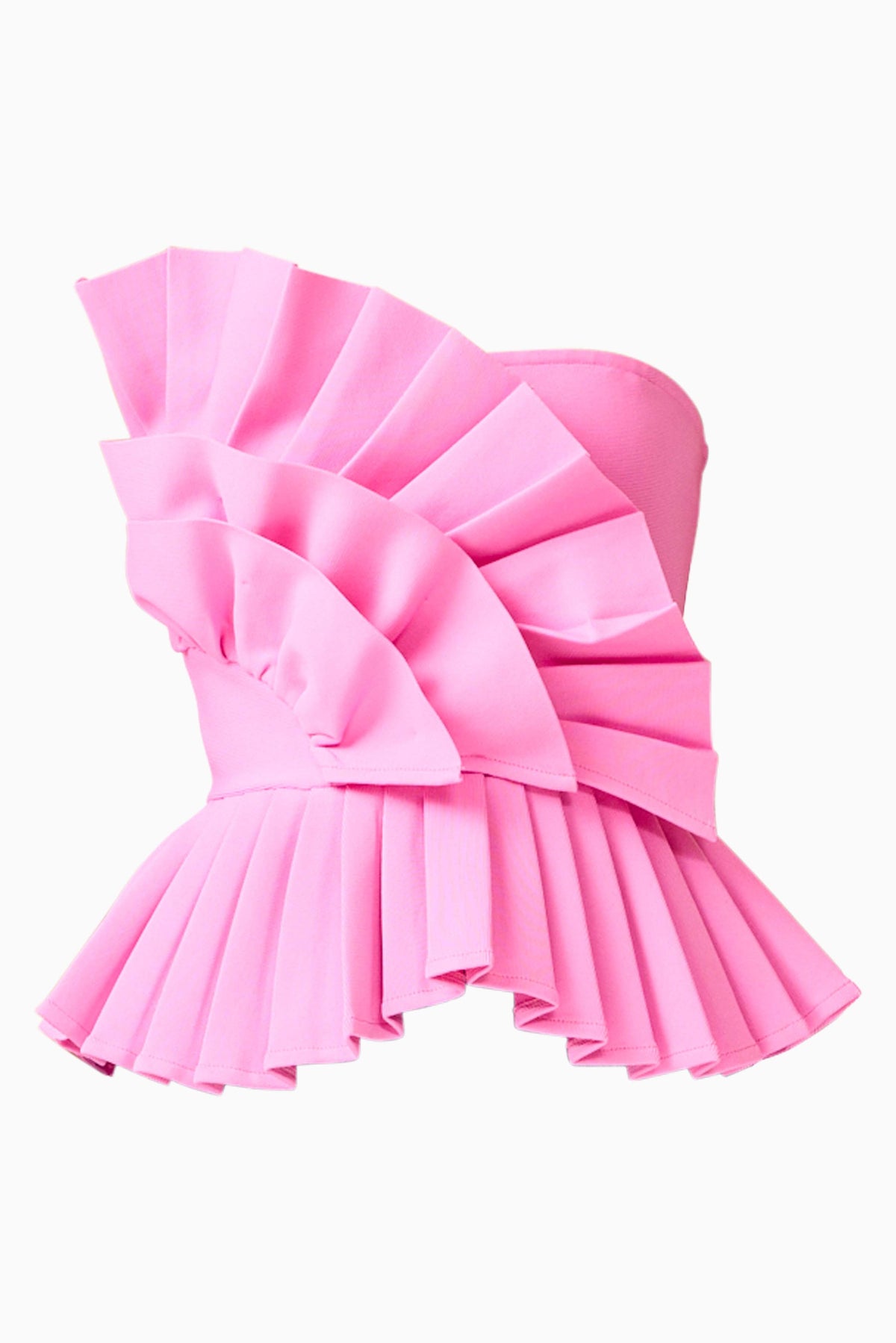 Orelia Pleated Top in Candy Pink