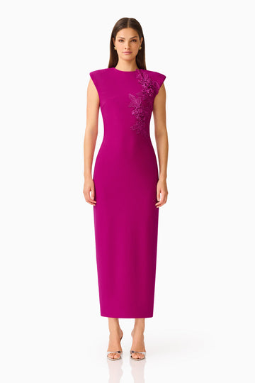 Dahlira Column Maxi Dress in Orchid Pink