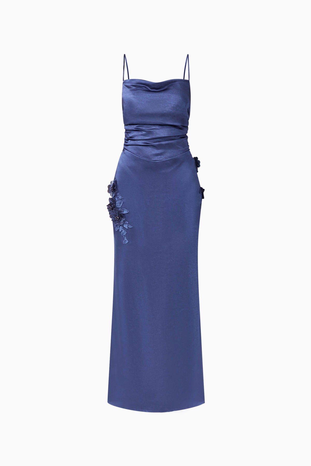 Florea Scarf Gown in Navy