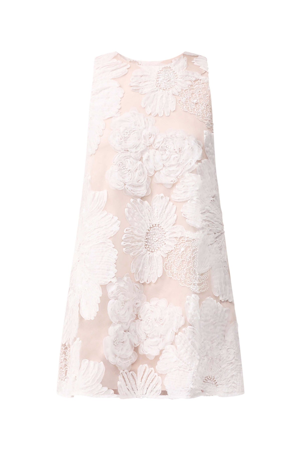 Roxana Shift Mini Dress in White