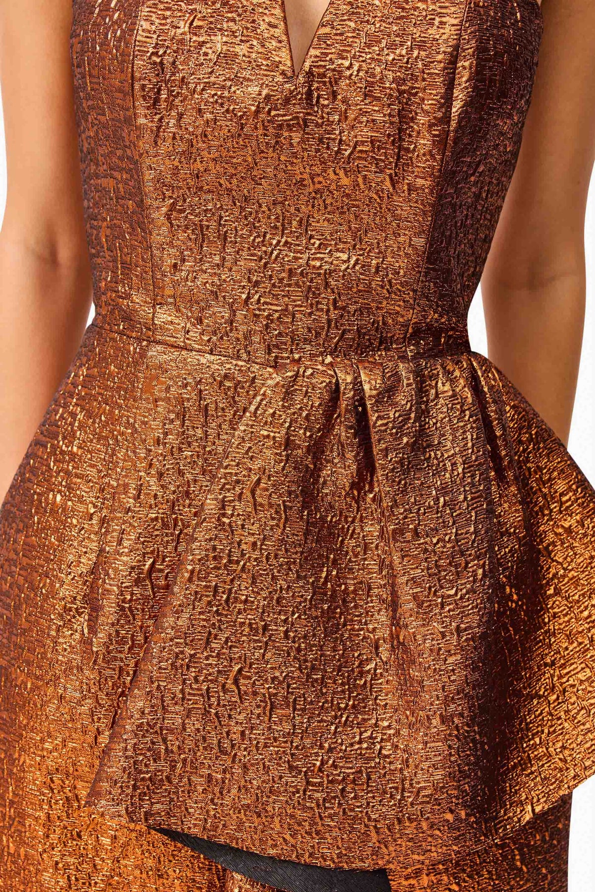 Sapphira Strapless Mini Dress in Orange