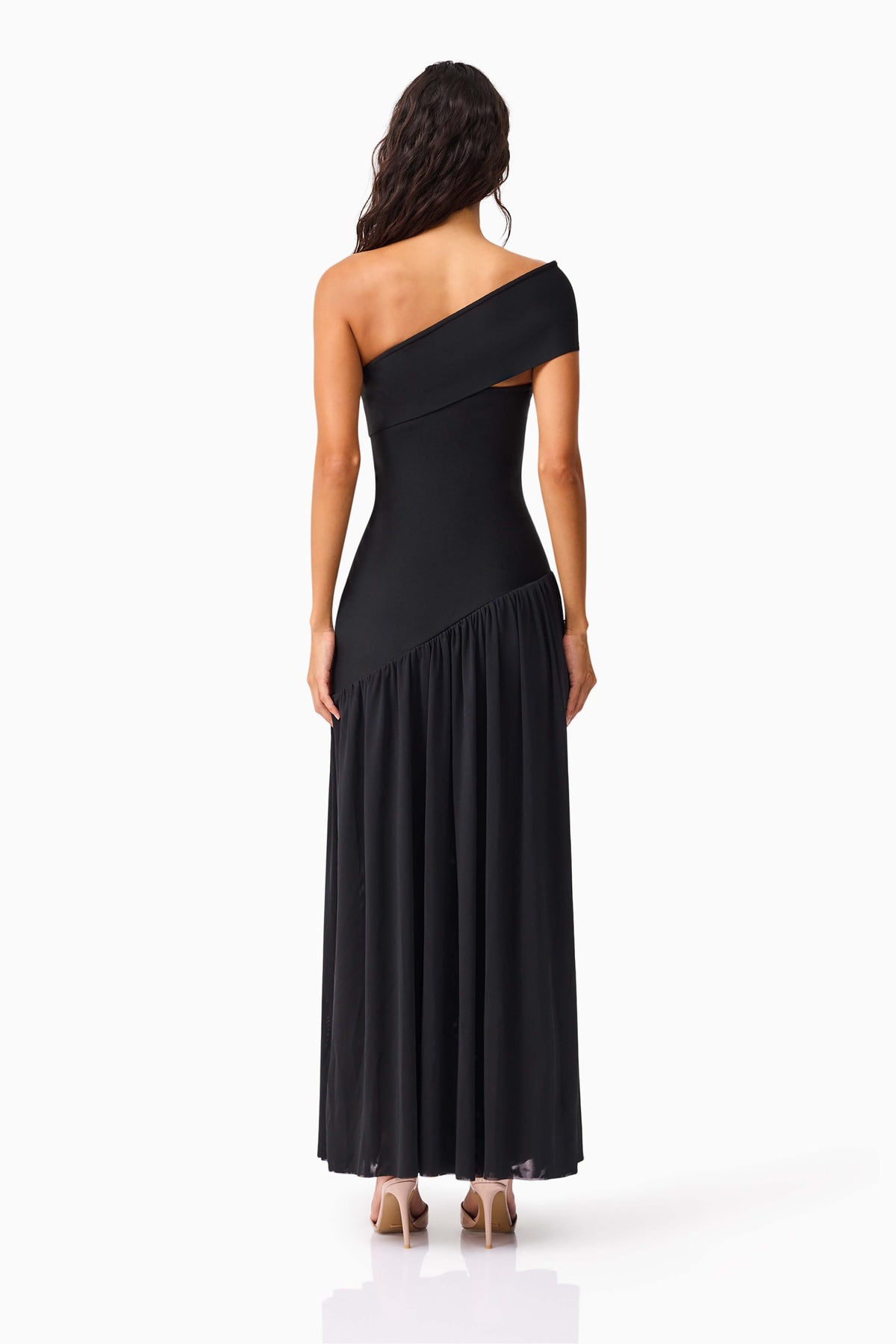 Jesselle Off The Shoulder Gown in Black