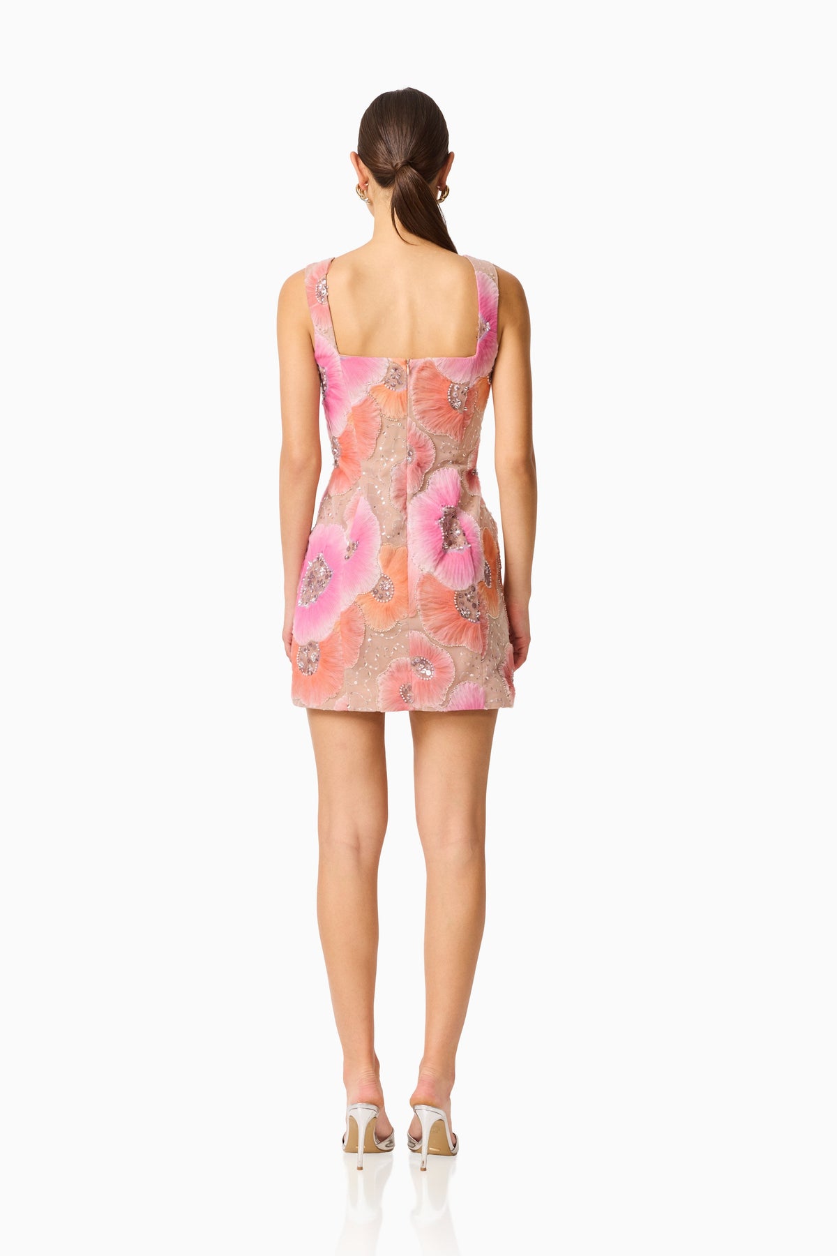 Brittany Floral Mini Dress in Pink