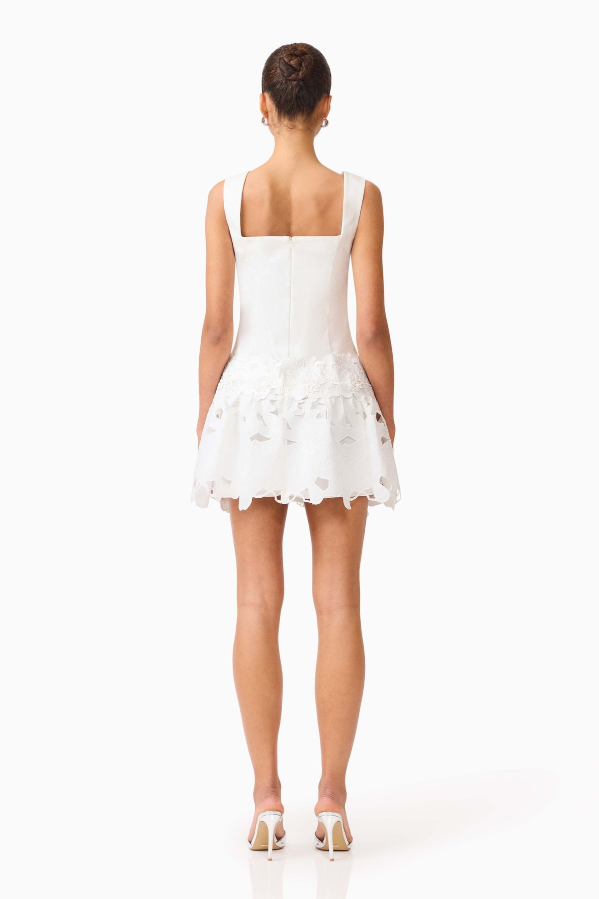 Elizabeth A-Line Mini Dress in White