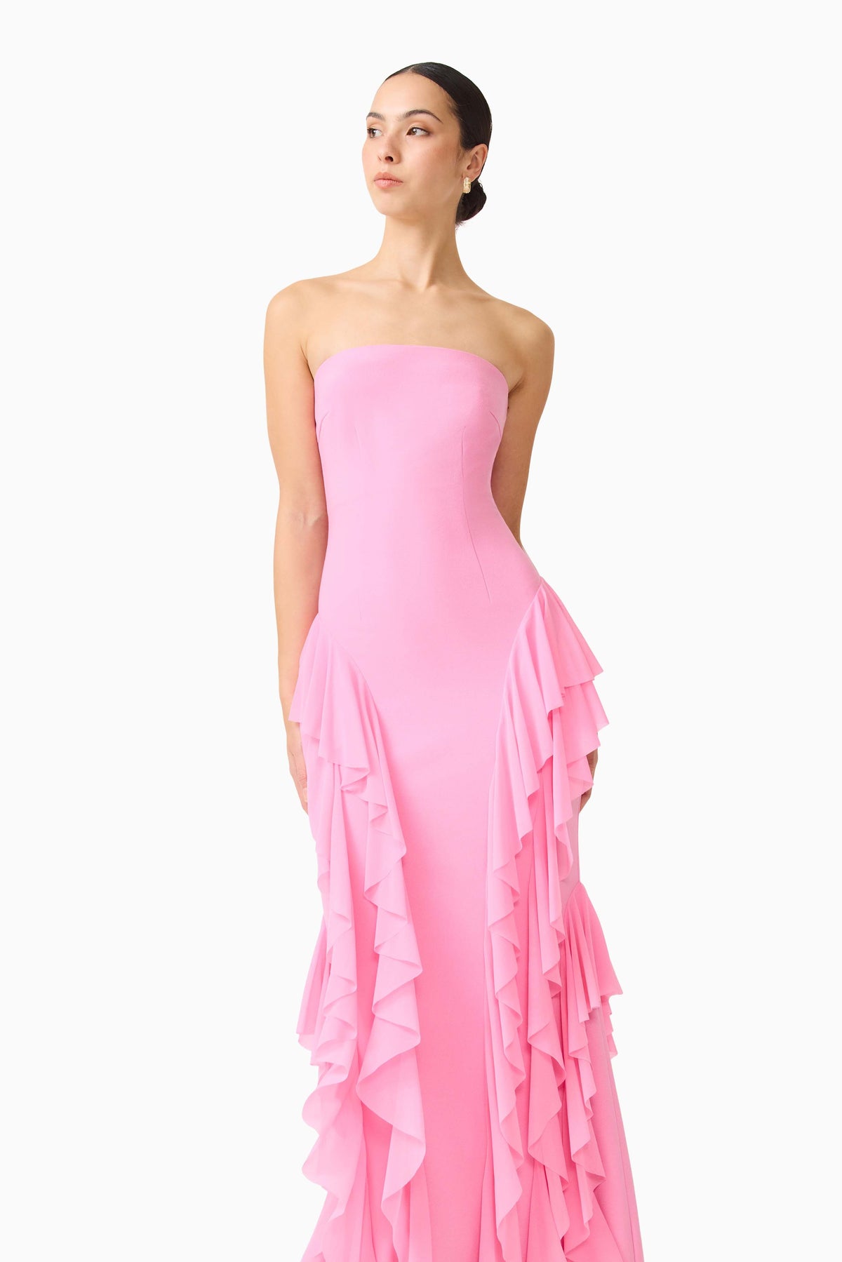 Amelina Strapless Gown in Pink