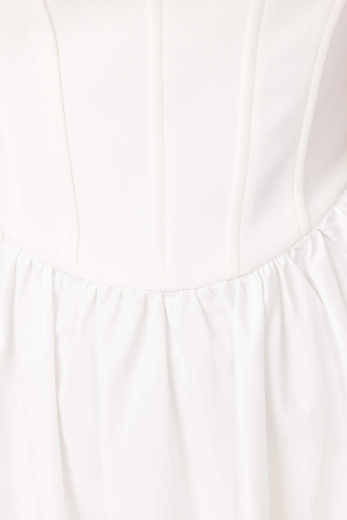 Ingrid Corset Midi Dress in White