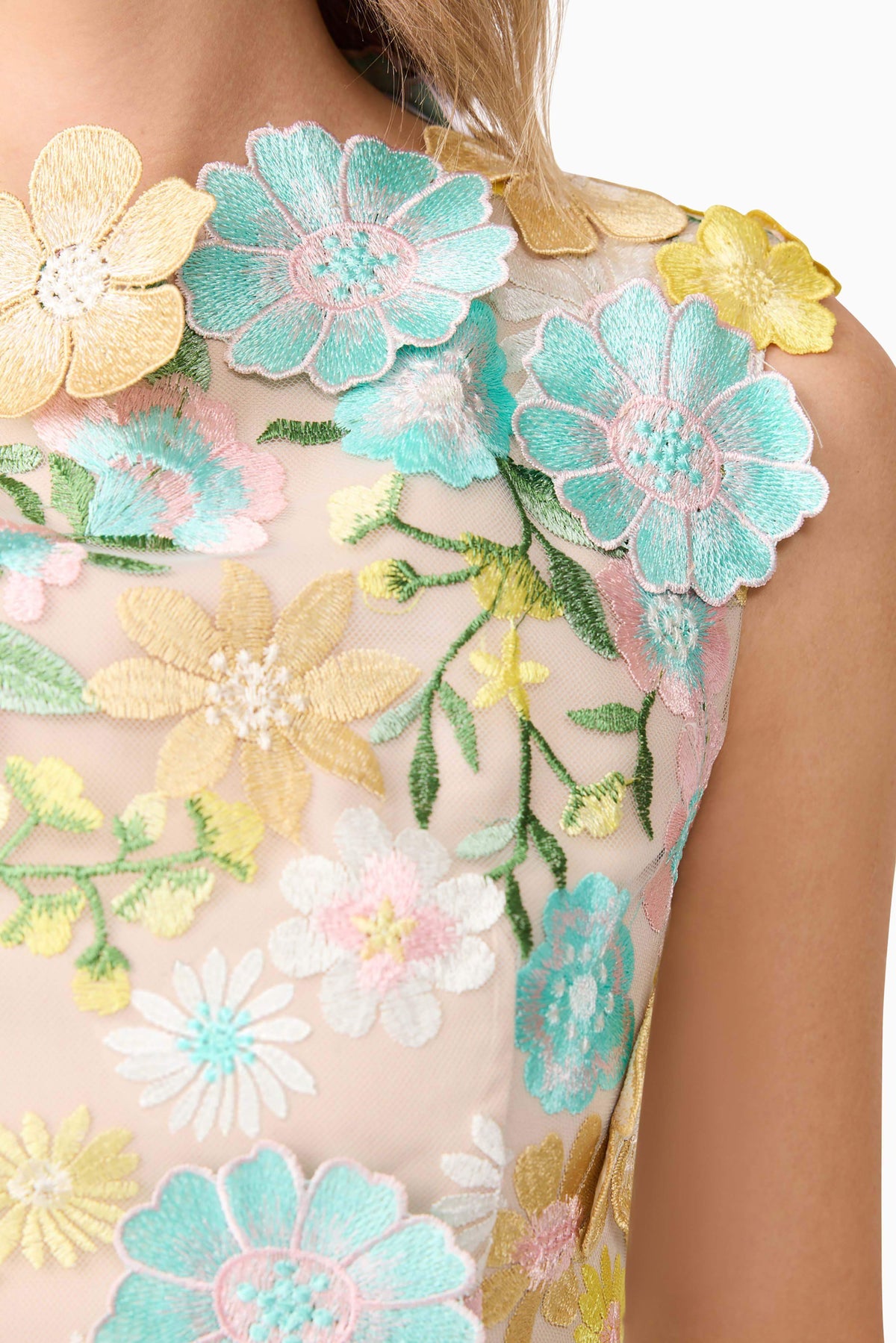 Yvette 3D Mini Dress In Floral
