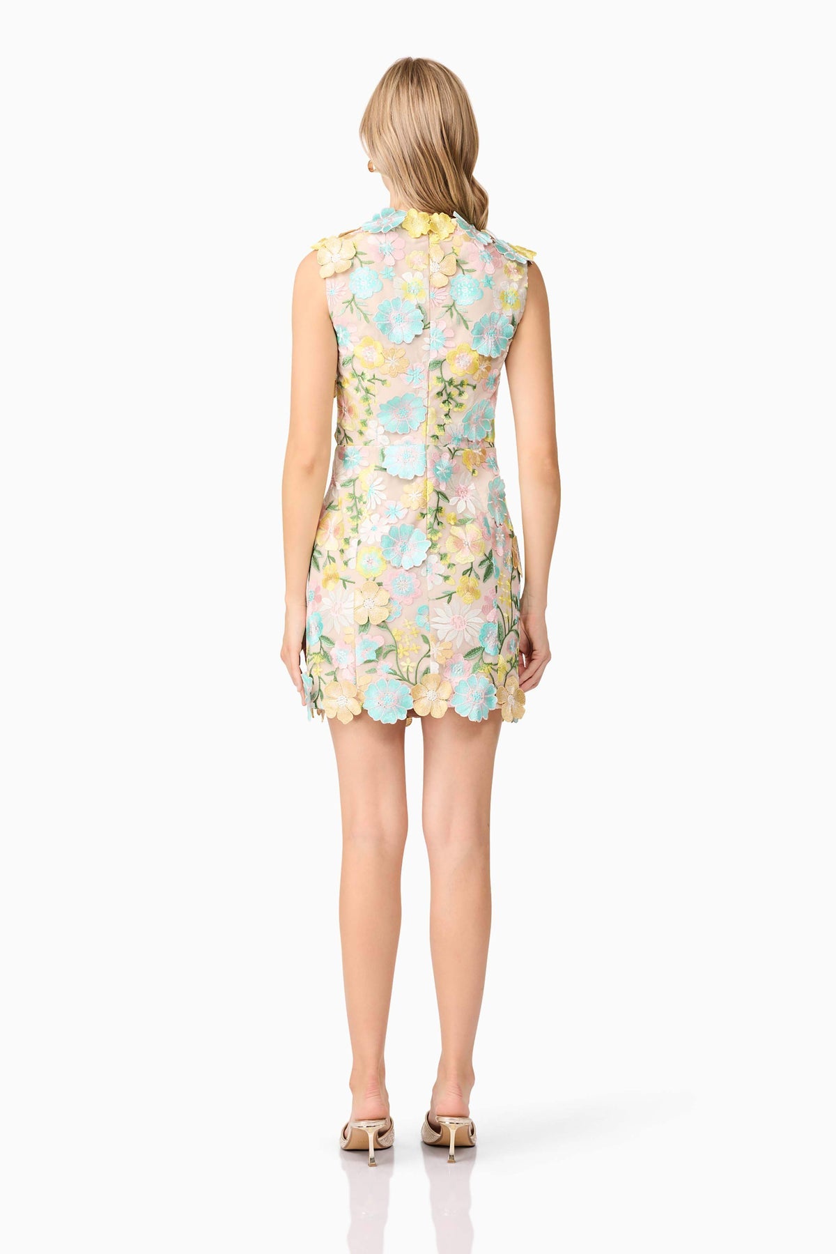 Yvette 3D Mini Dress In Floral