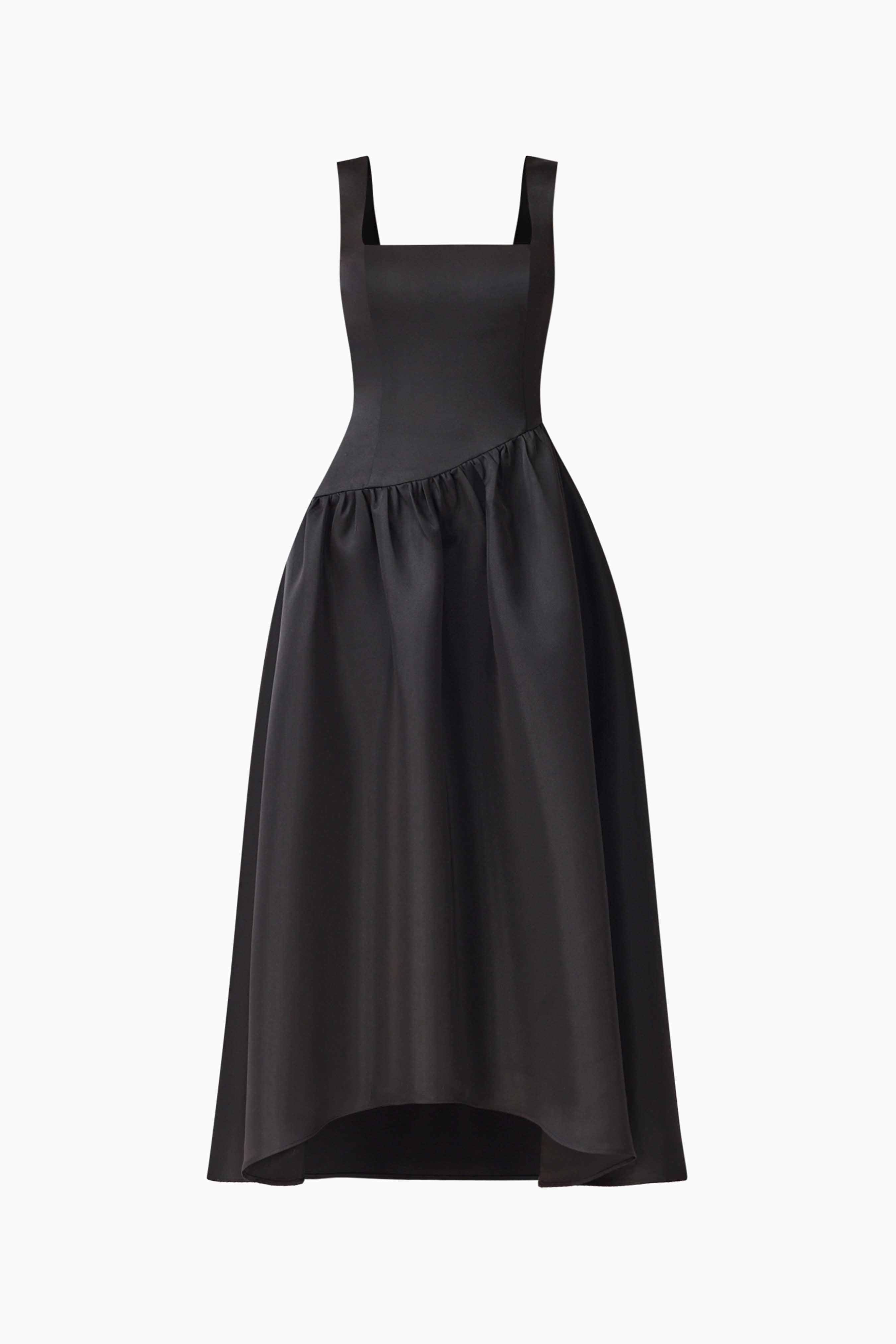 Ruelle A-Line Maxi Dress in Black