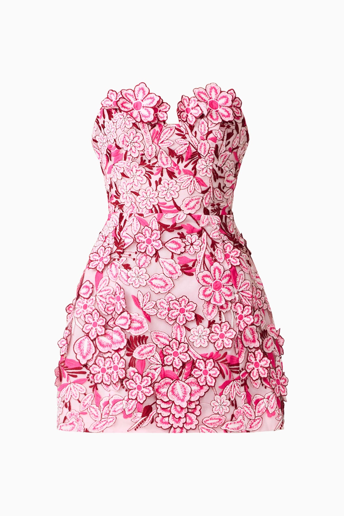 Roseate Floral Mini Dress in Pink