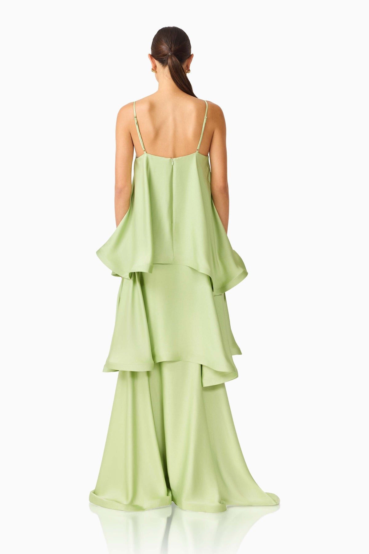 Tilly Tiered Maxi Dress in Sage Green
